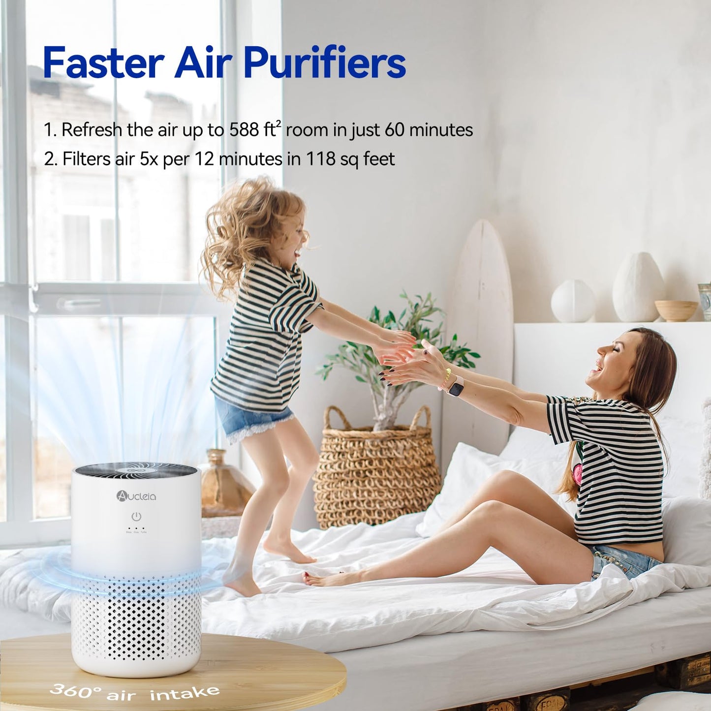 Air Purifier for Bedroom up to 588 Ft²
