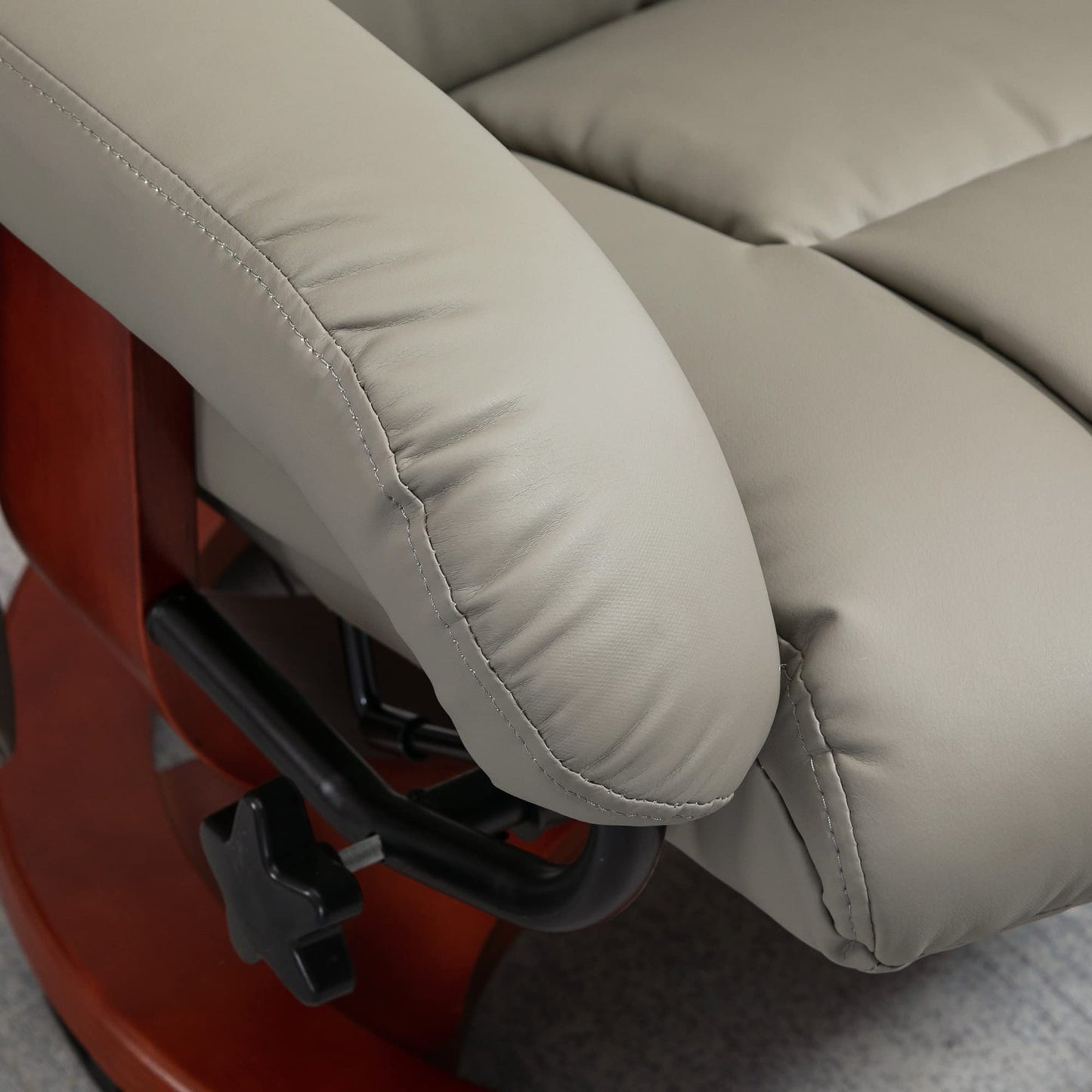 HOMCOM Massage Recliner Chair with Ottoman