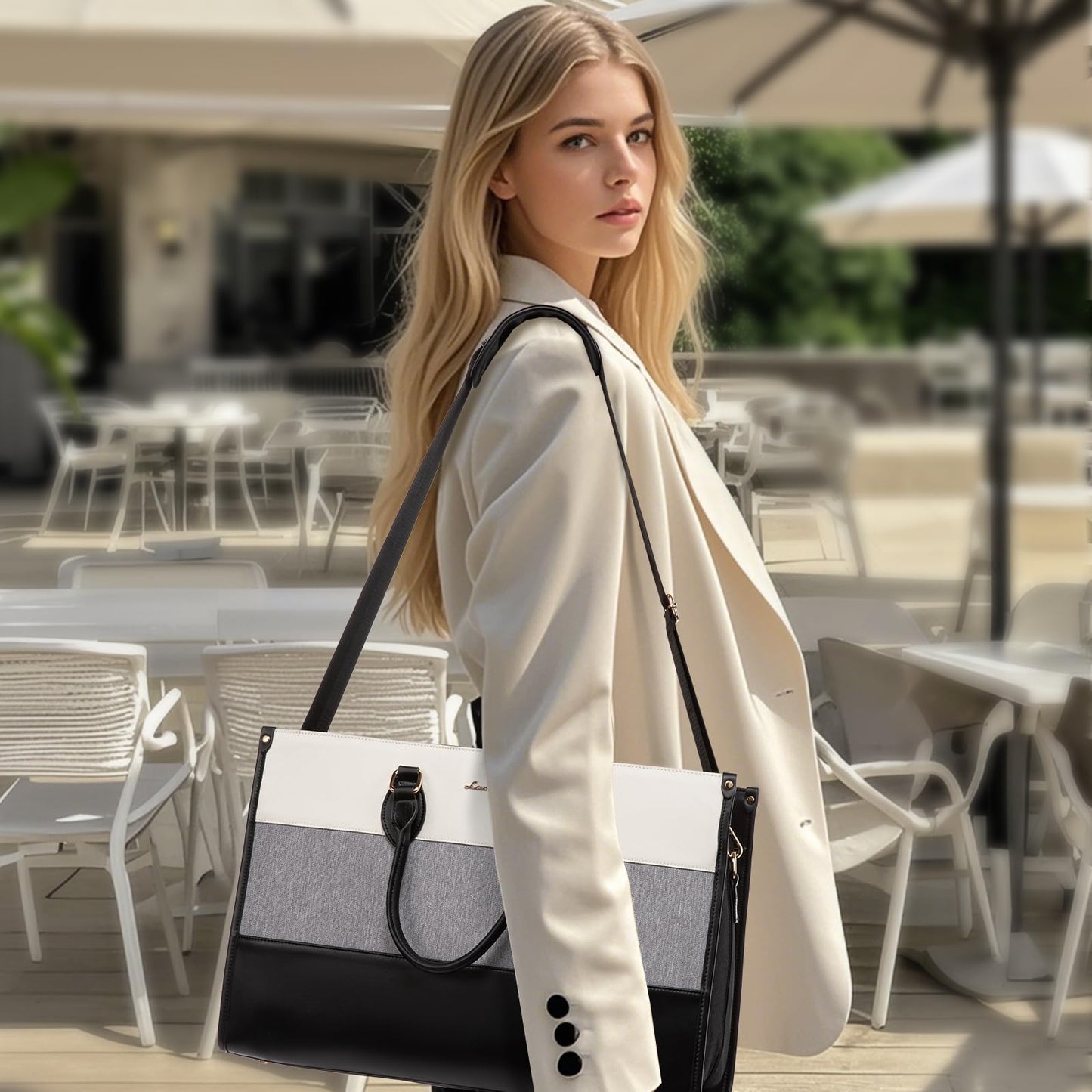 LOVEVOOK Large Capacity Travel Duffle Bag with Laptop Compartment