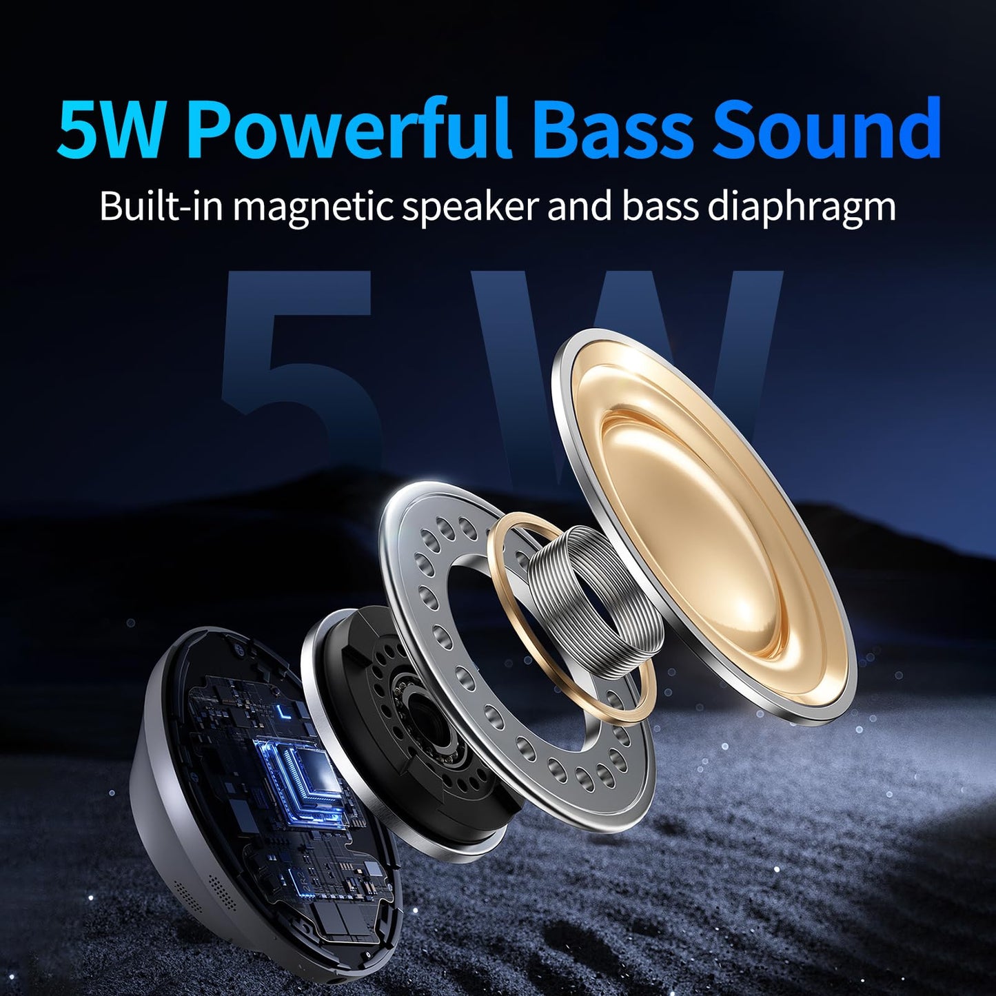 Portable Bluetooth Speaker with RGB Light & HD Sound