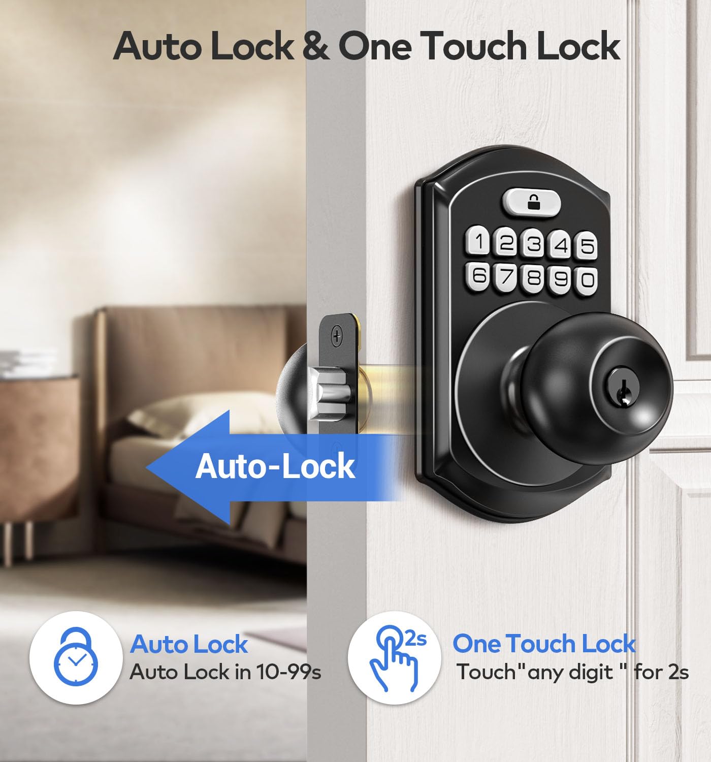 Keyless Entry Keypad Door Lock by TEEHO