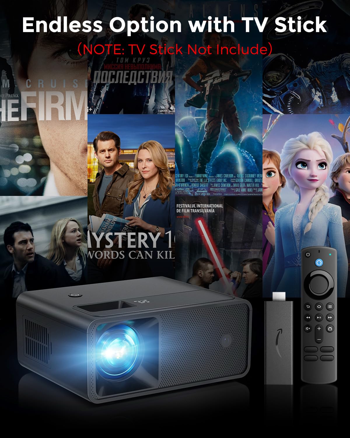 CiBest Mini 1080P Portable Video Projector