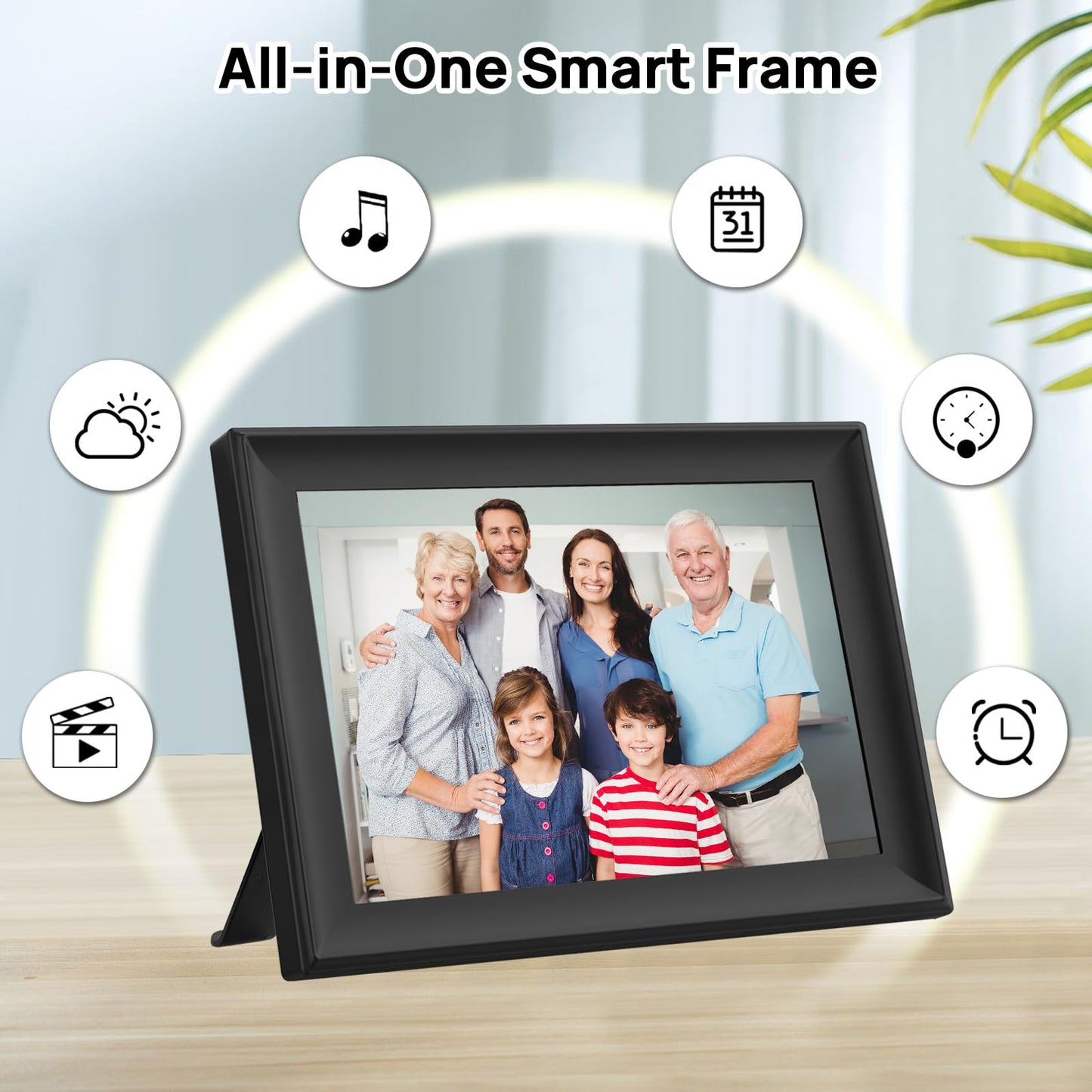 10.1" WiFi Digital Photo Frame with 32GB Storage