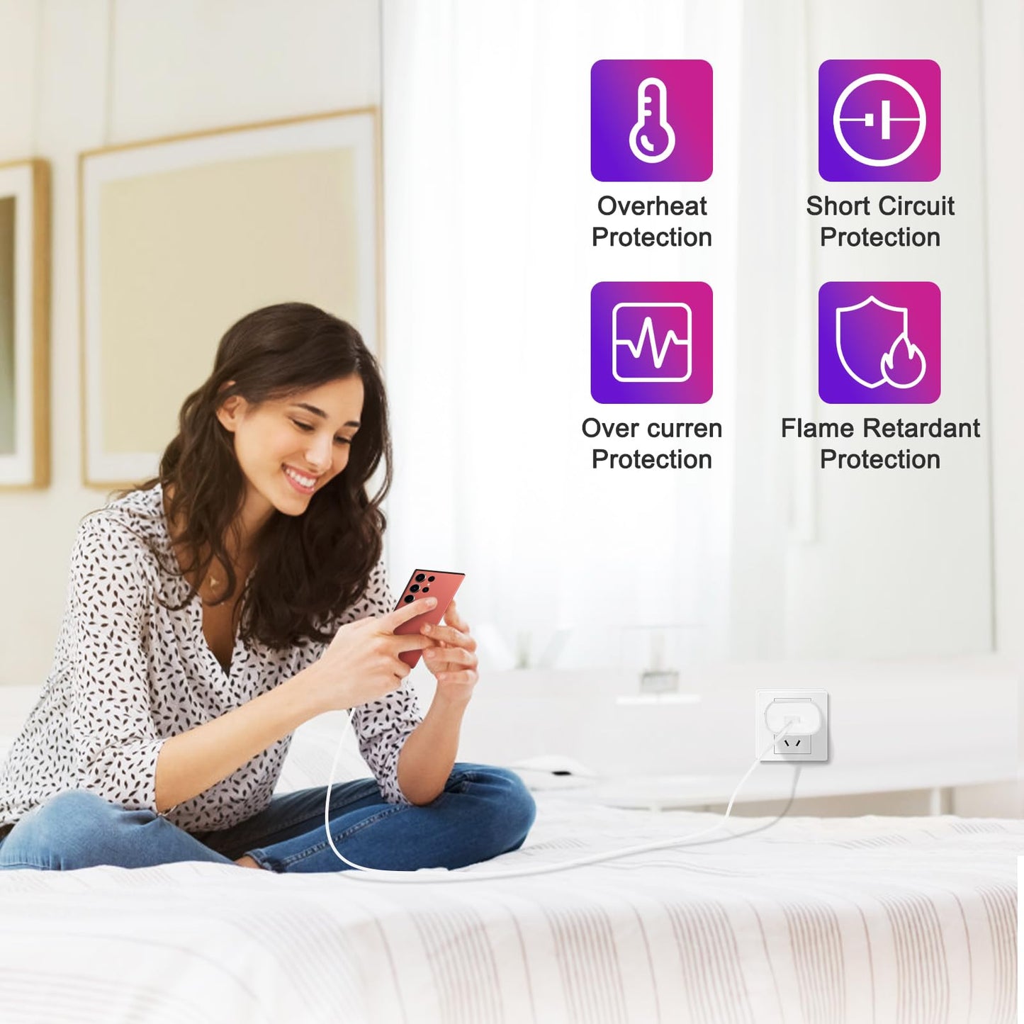 iPhone 15 Pro Charger Fast Charging-30W USB C Fast Charger Block with 10ft Long USB C Charging Cable Cord for iPhone 15/15 Pro/15 Pro Max/15 Plus, iPad 12.9/11/10.9, Samsung Galaxy S24Ultra-3 Pack