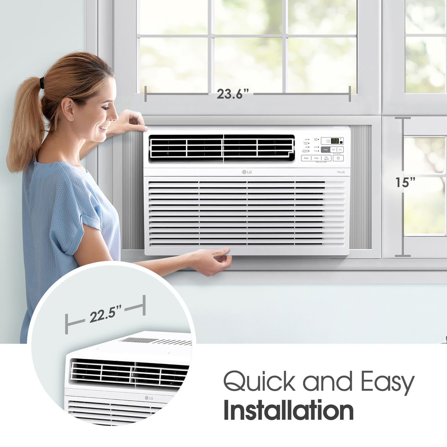 12000 BTU LG Window Air Conditioner with Remote