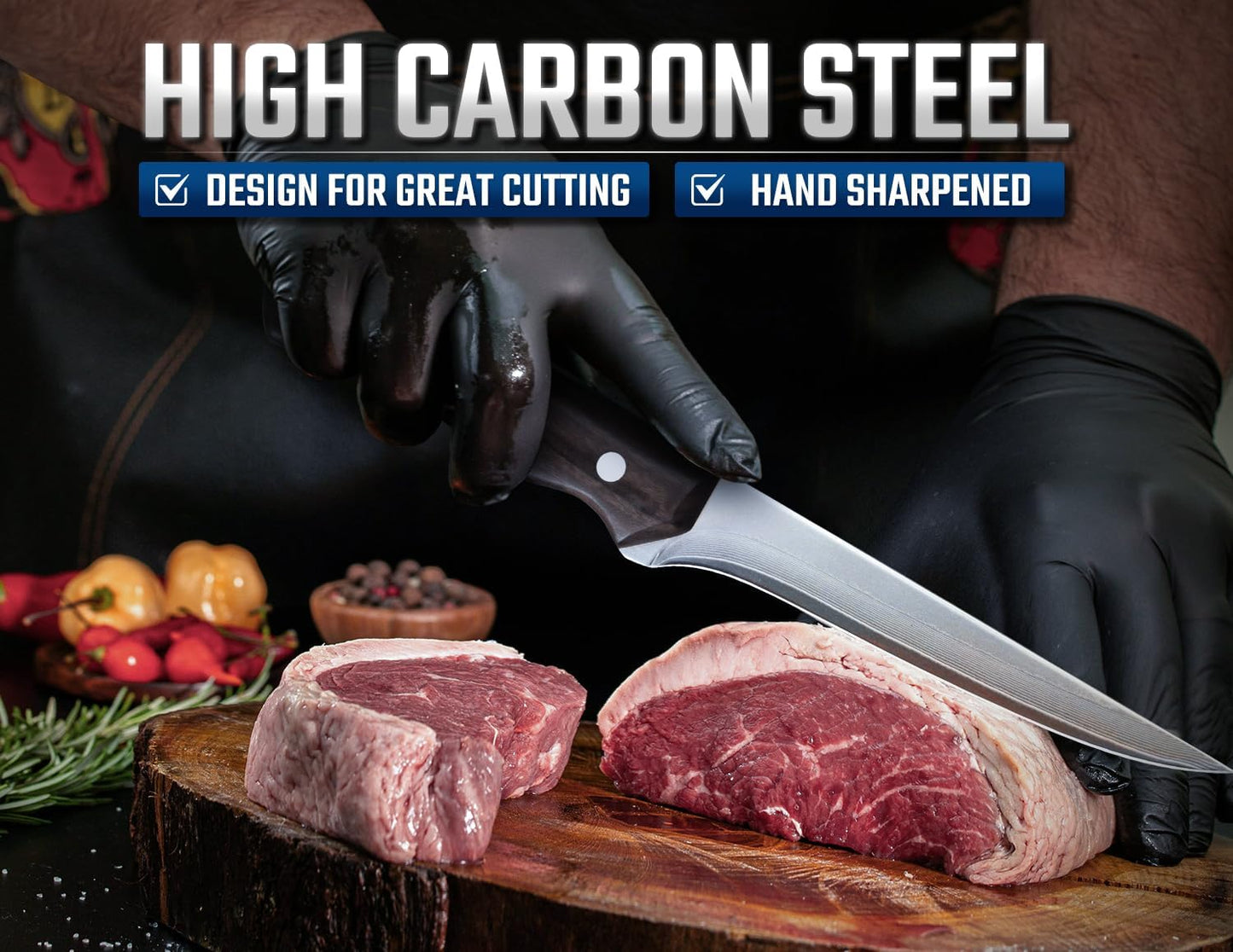 6-Inch High Carbon Steel Deboning Knife