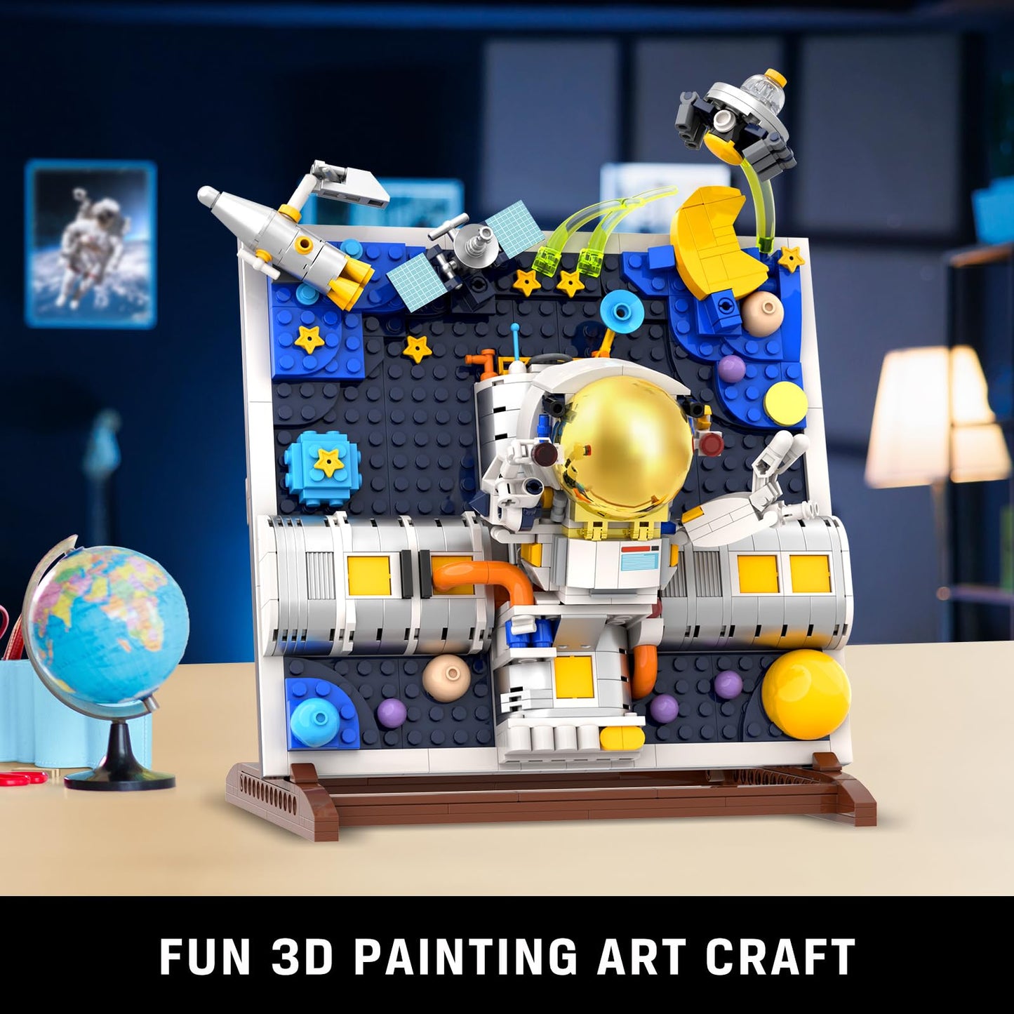 HOGOKIDS 540 PCS Space Building Block Set