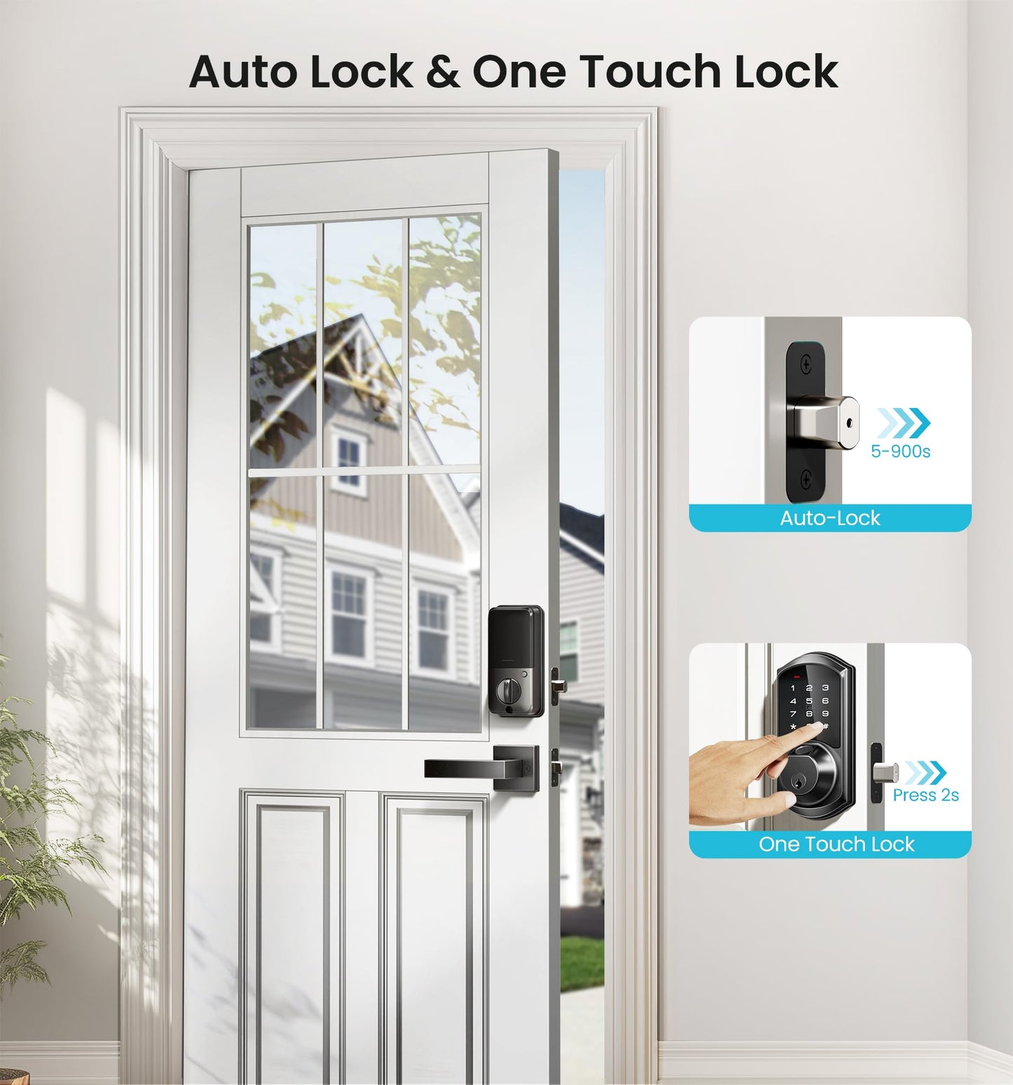 Veise Fingerprint Smart Lock with Keyless Entry