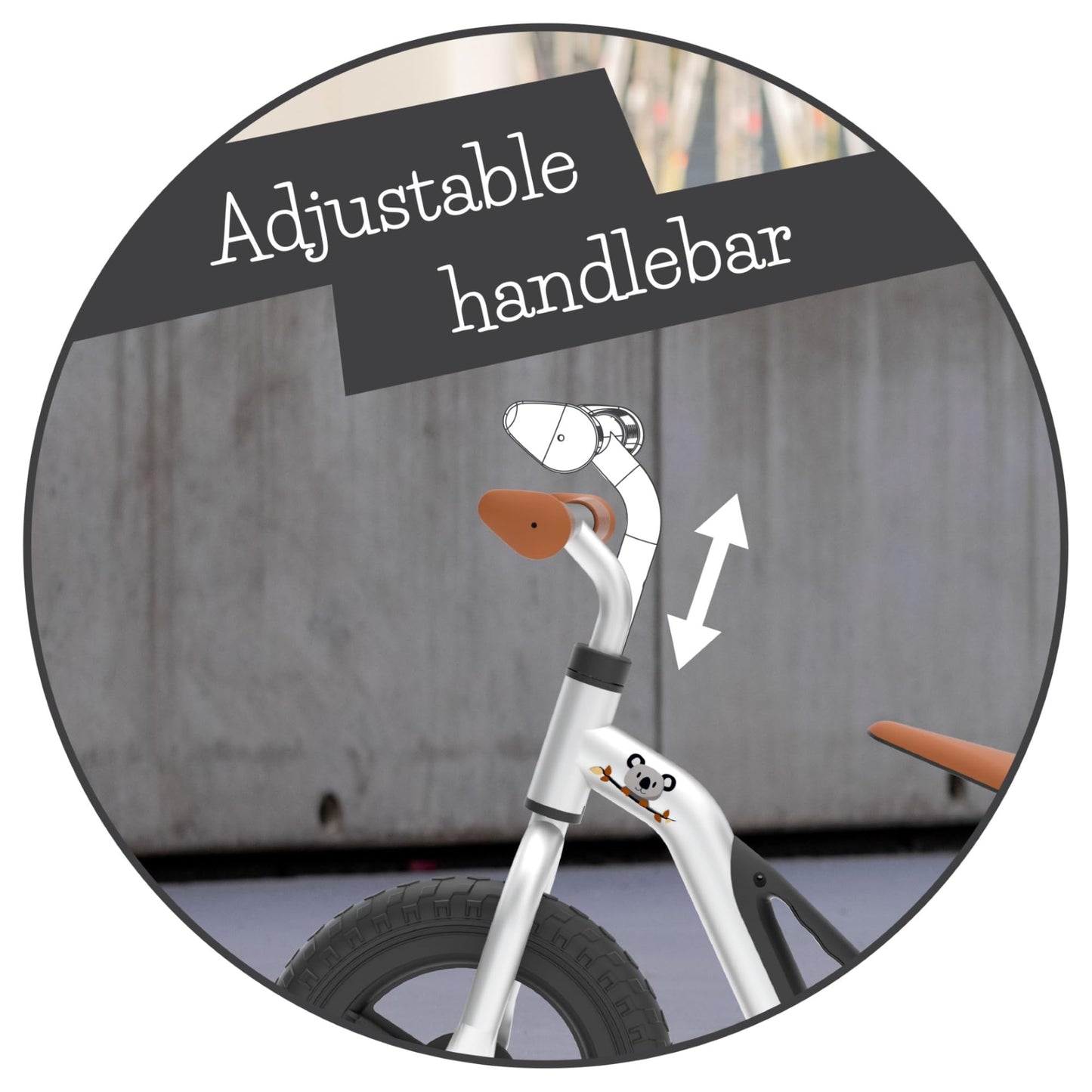 Chillafish Toddler Balance Bike with Adjustable Seat