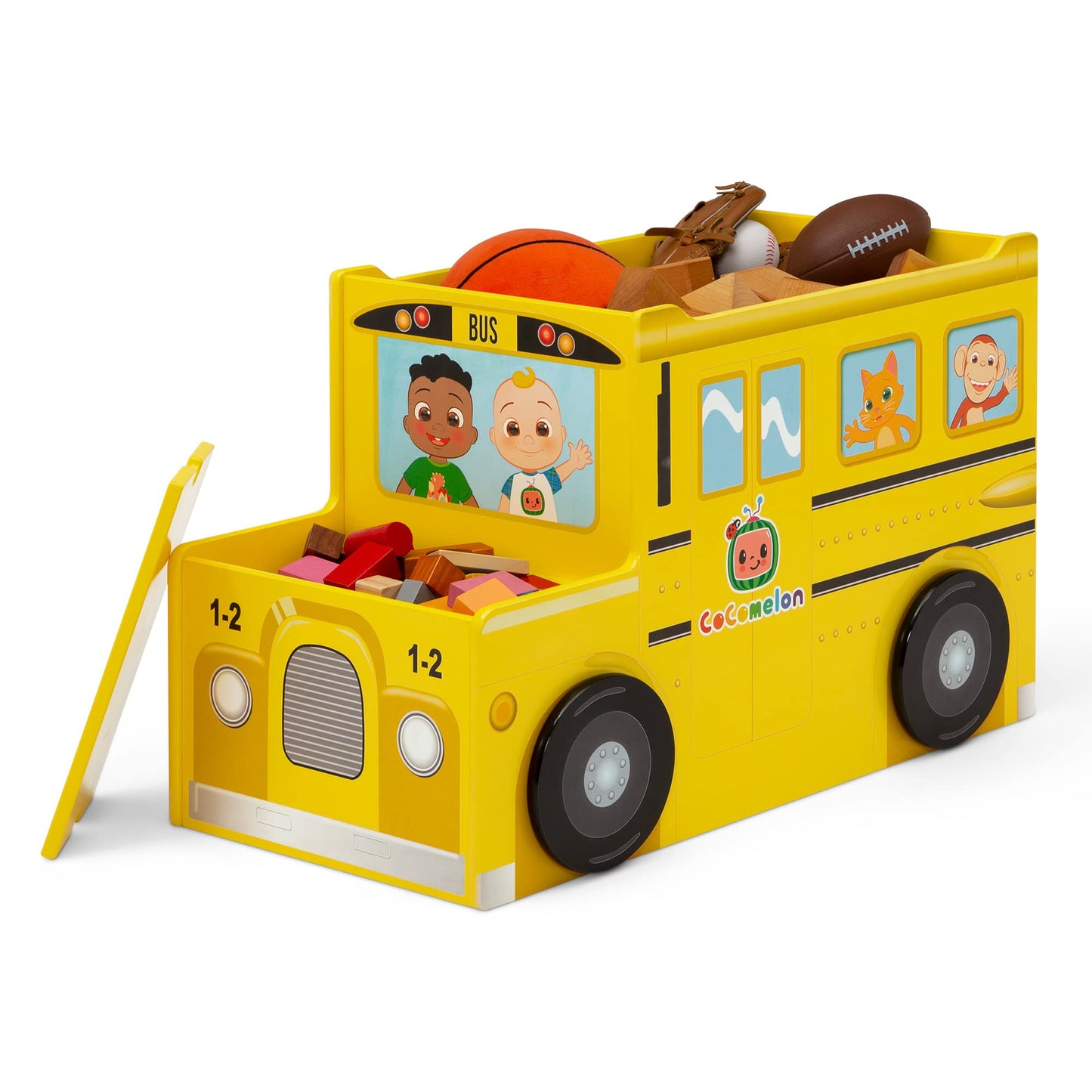 CoComelon School Bus Toy Box by Delta Children