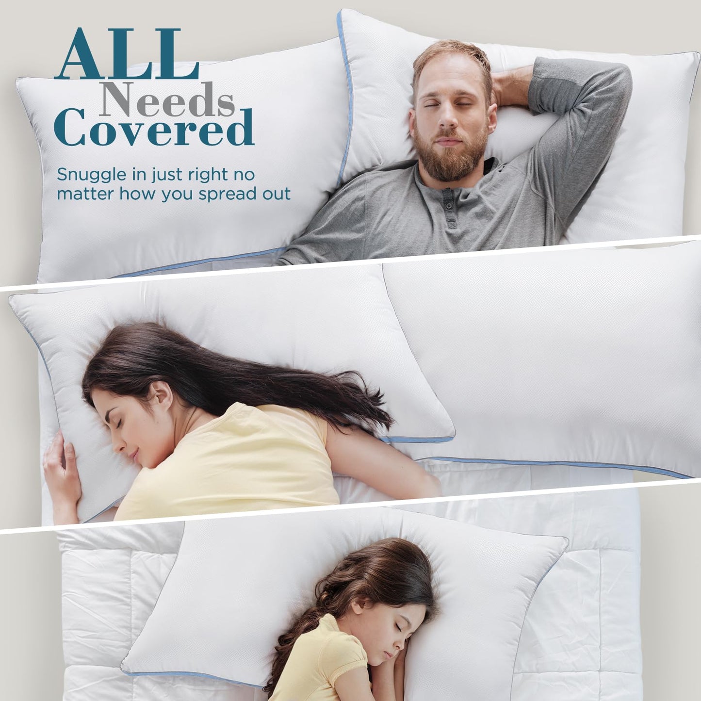 2 Pack Viewstar Cooling Bed Pillows for Sleepers