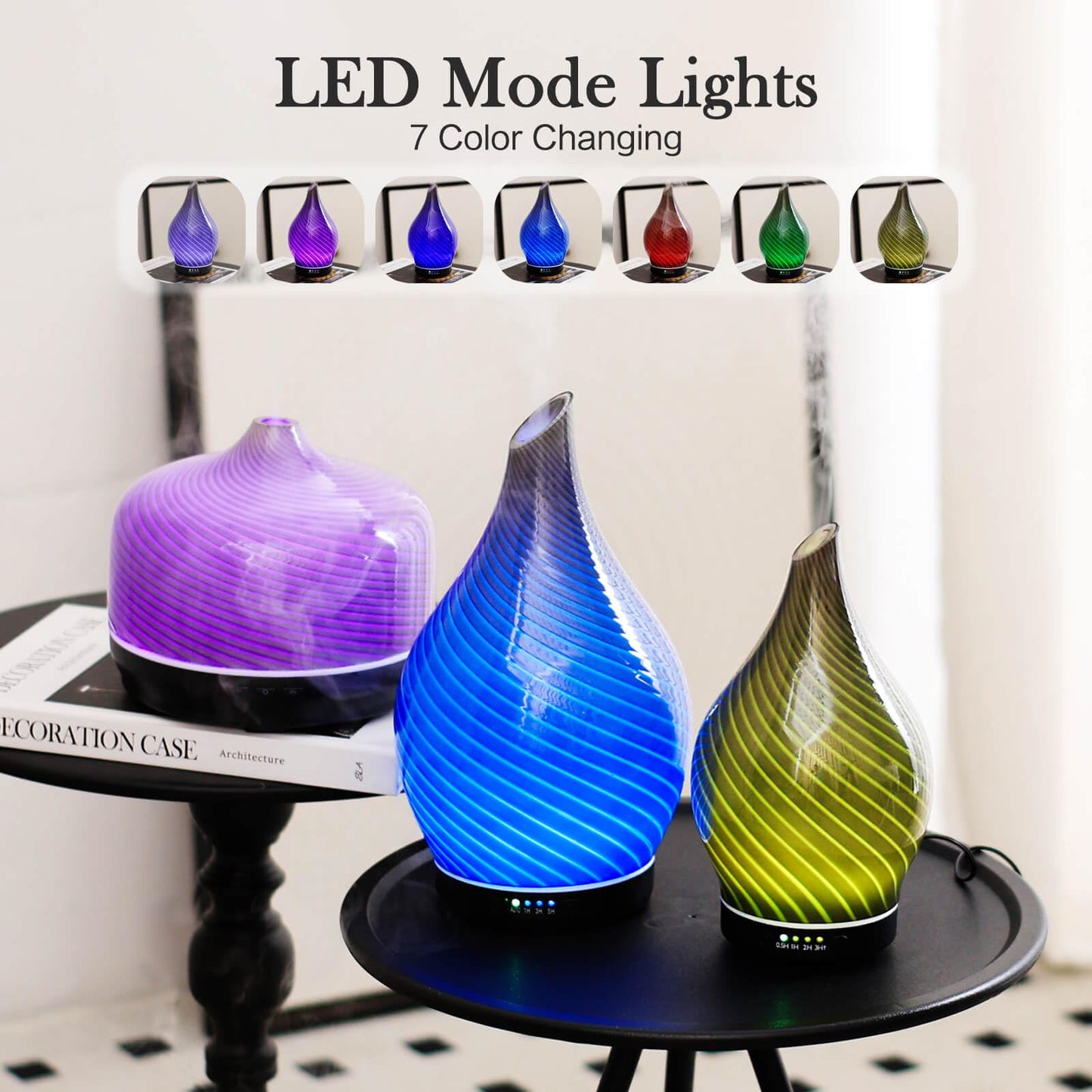 Porseme Color Changing Essential Oil Diffuser