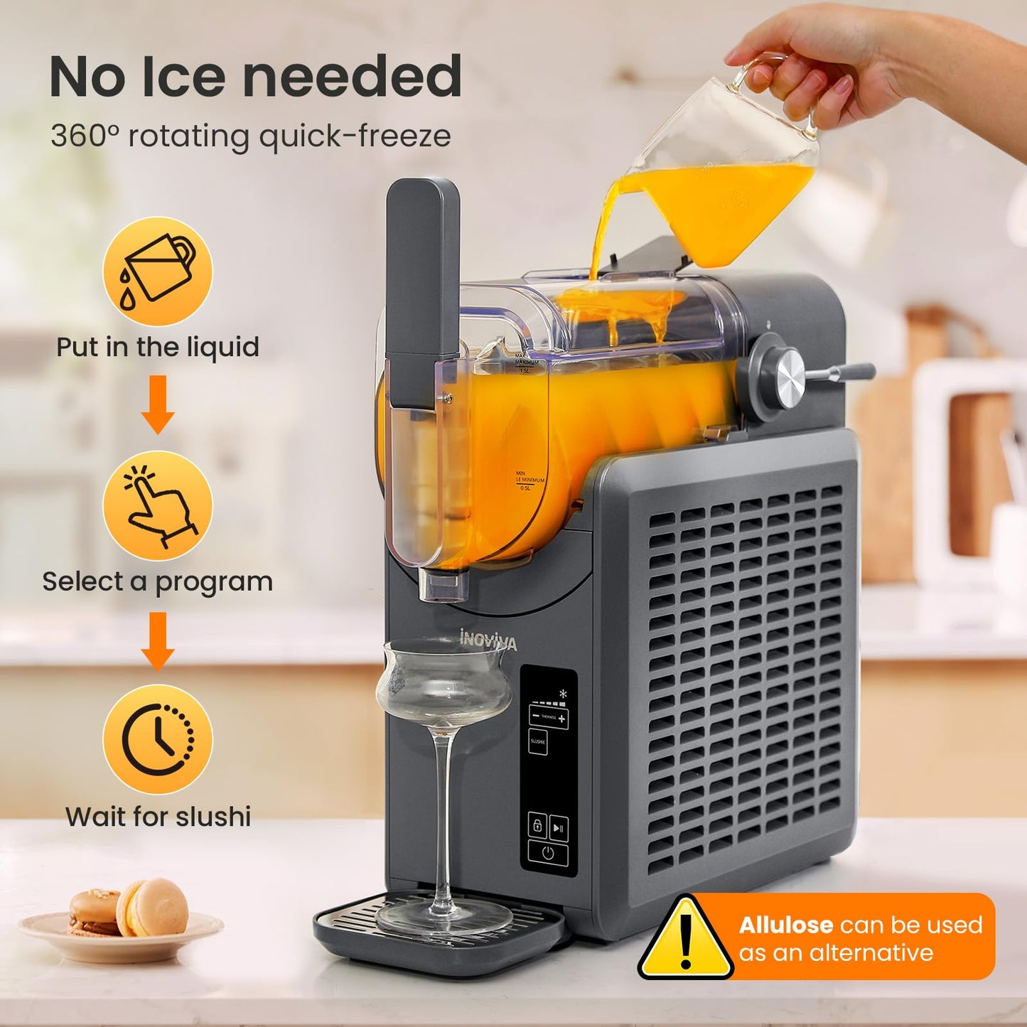 68 oz Slushie Machine for Home Drinks Maker
