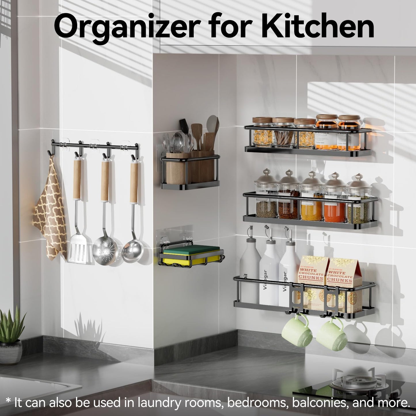 6 Pack Shower Caddy Organizer with Hooks