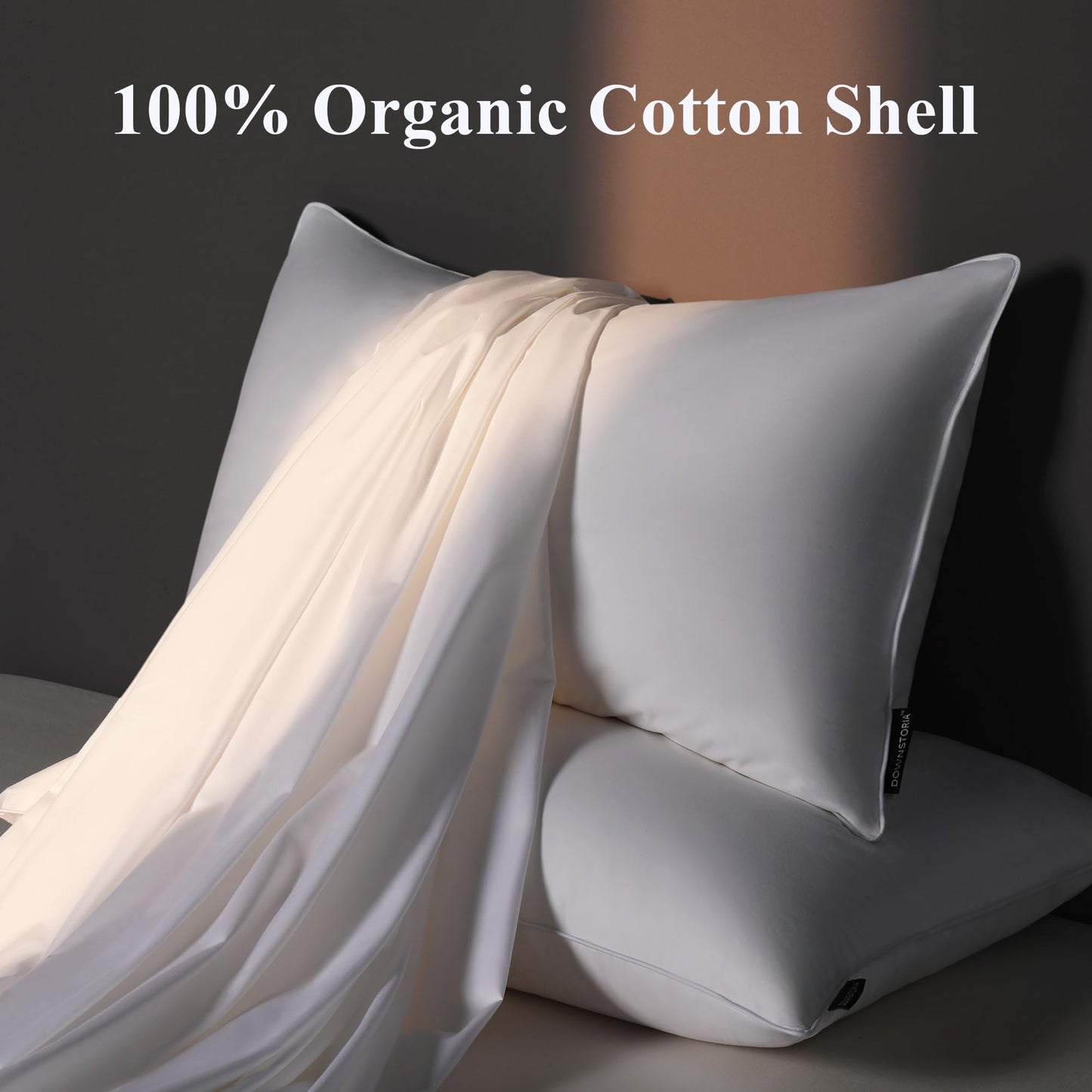 2 Pack Luxury Down Pillows for Sleeping