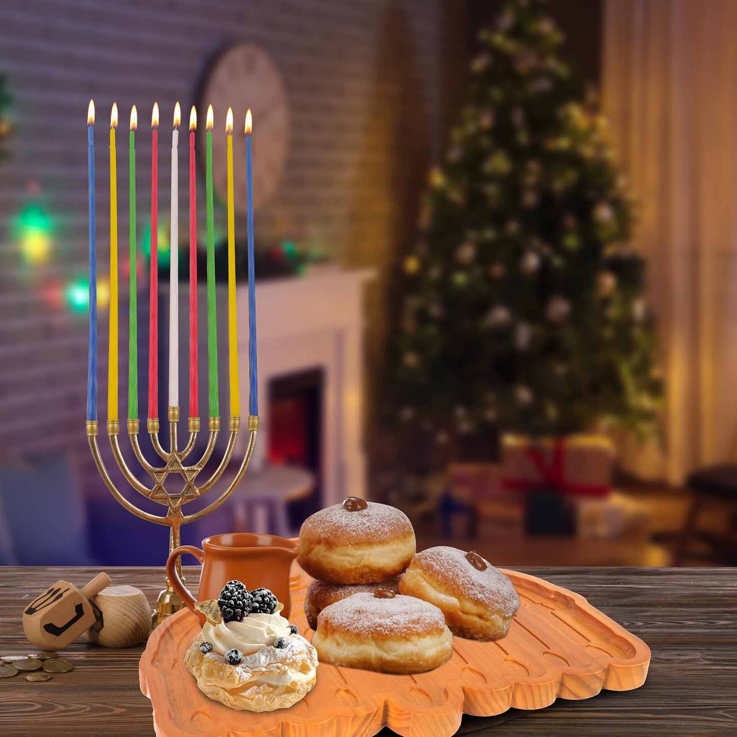 Hanukkah Charcuterie Serving Tray by Tkifoda