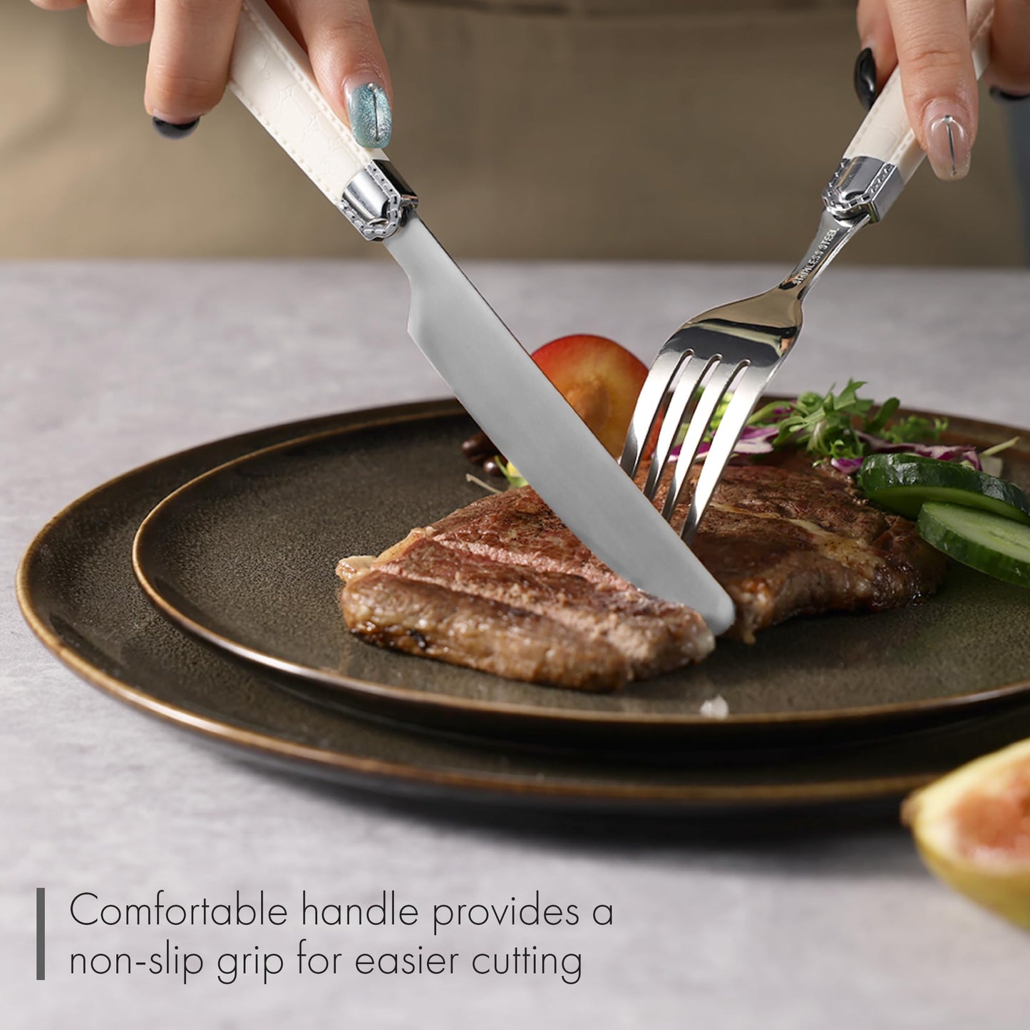 20-Piece CAROTE Stainless Steel Flatware Set