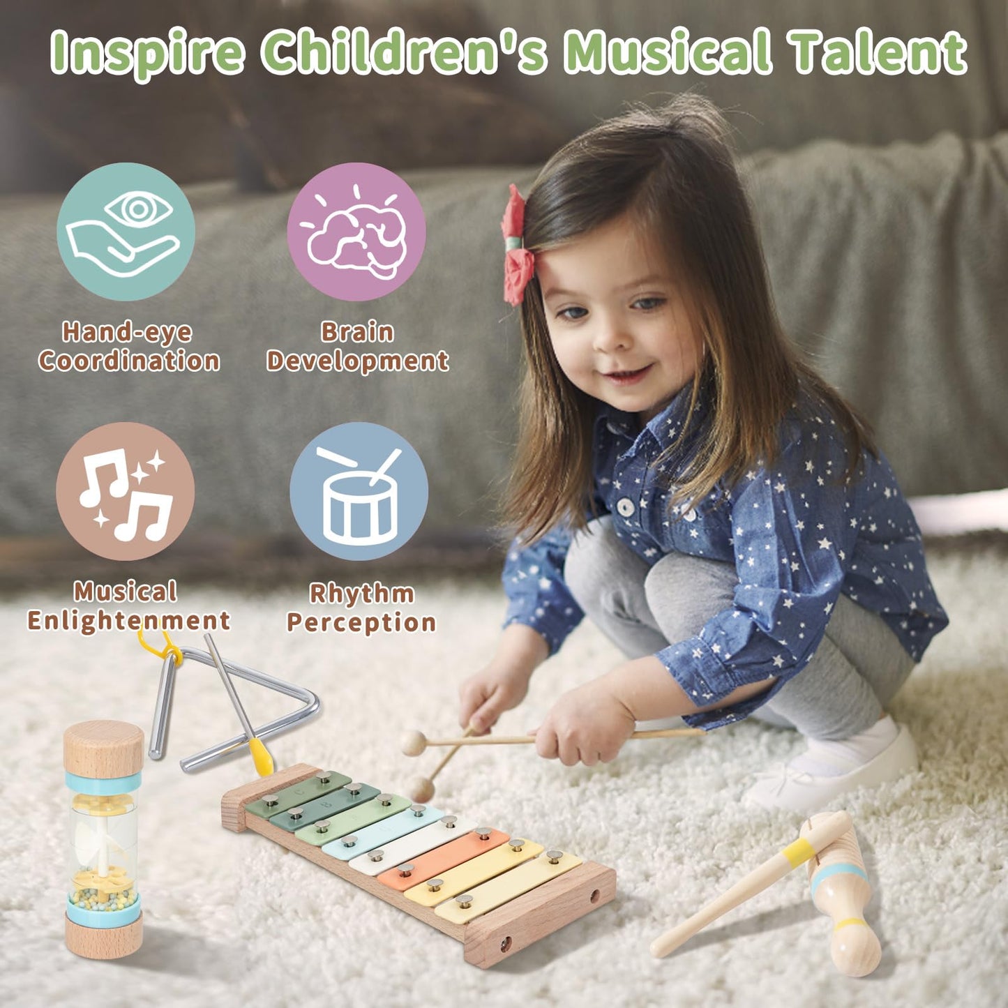 Toddler Musical Instruments Set by KIECIK