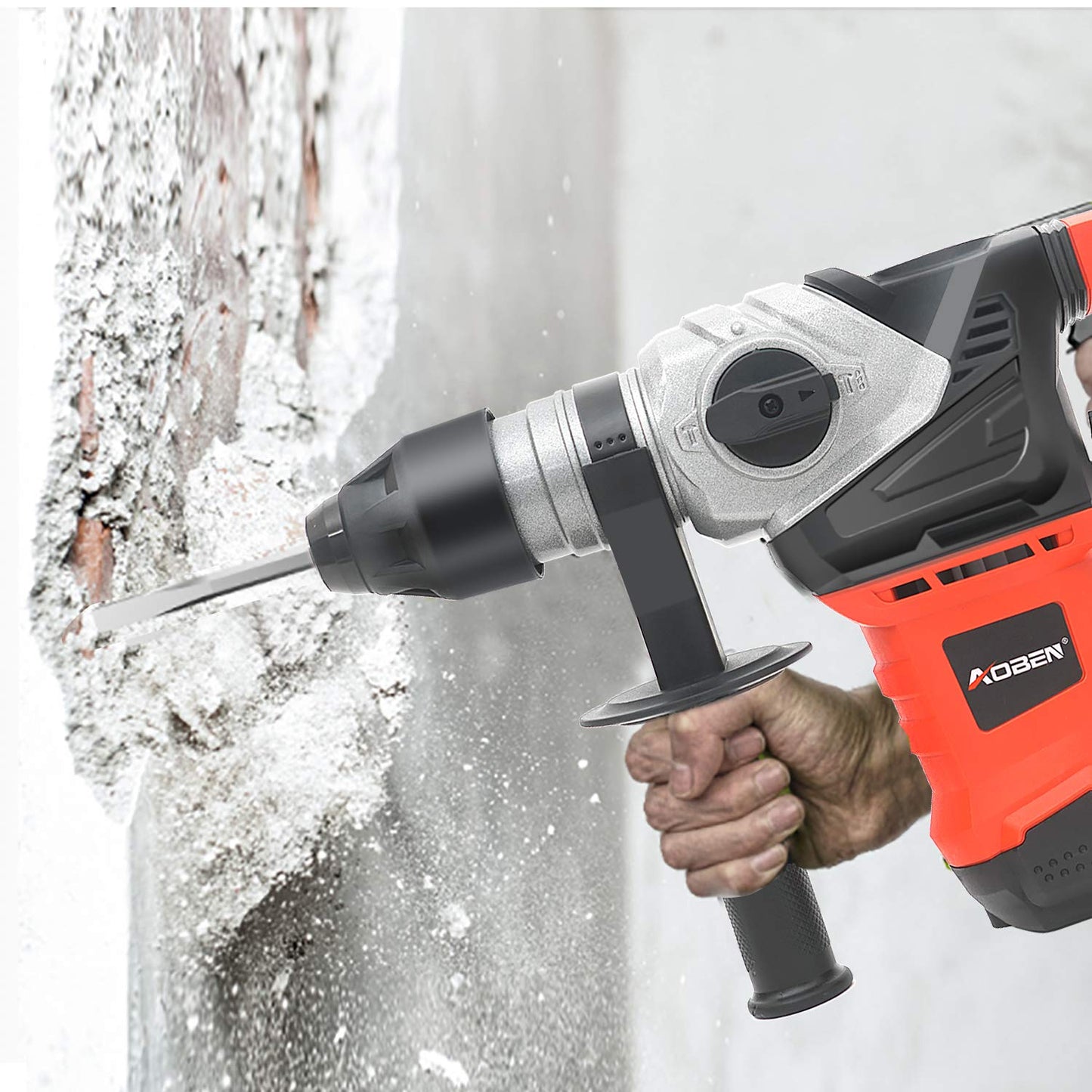 AOBEN 13 Amp Rotary Hammer Drill with Bits