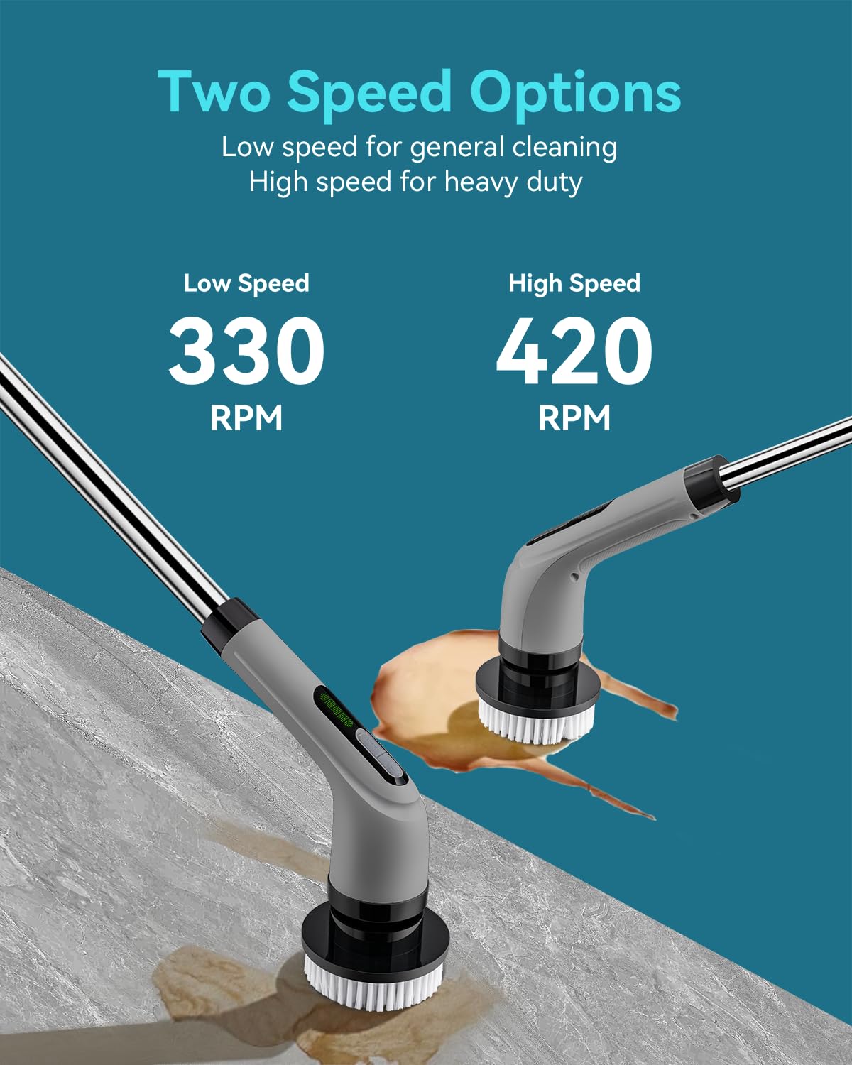 Electric Spin Scrubber for Bathroom Cleaning