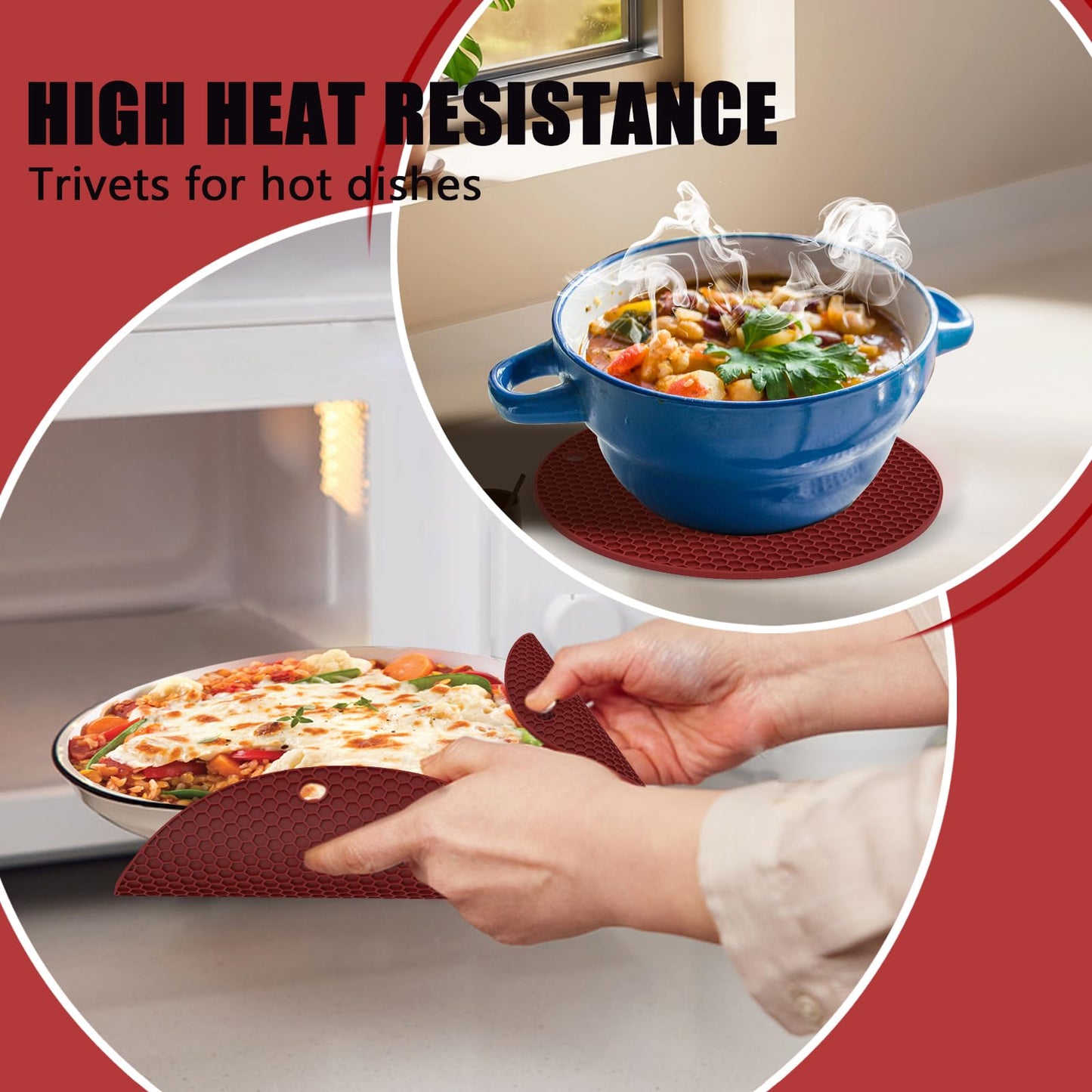 Oven Mitts and Silicone Spatulas Set