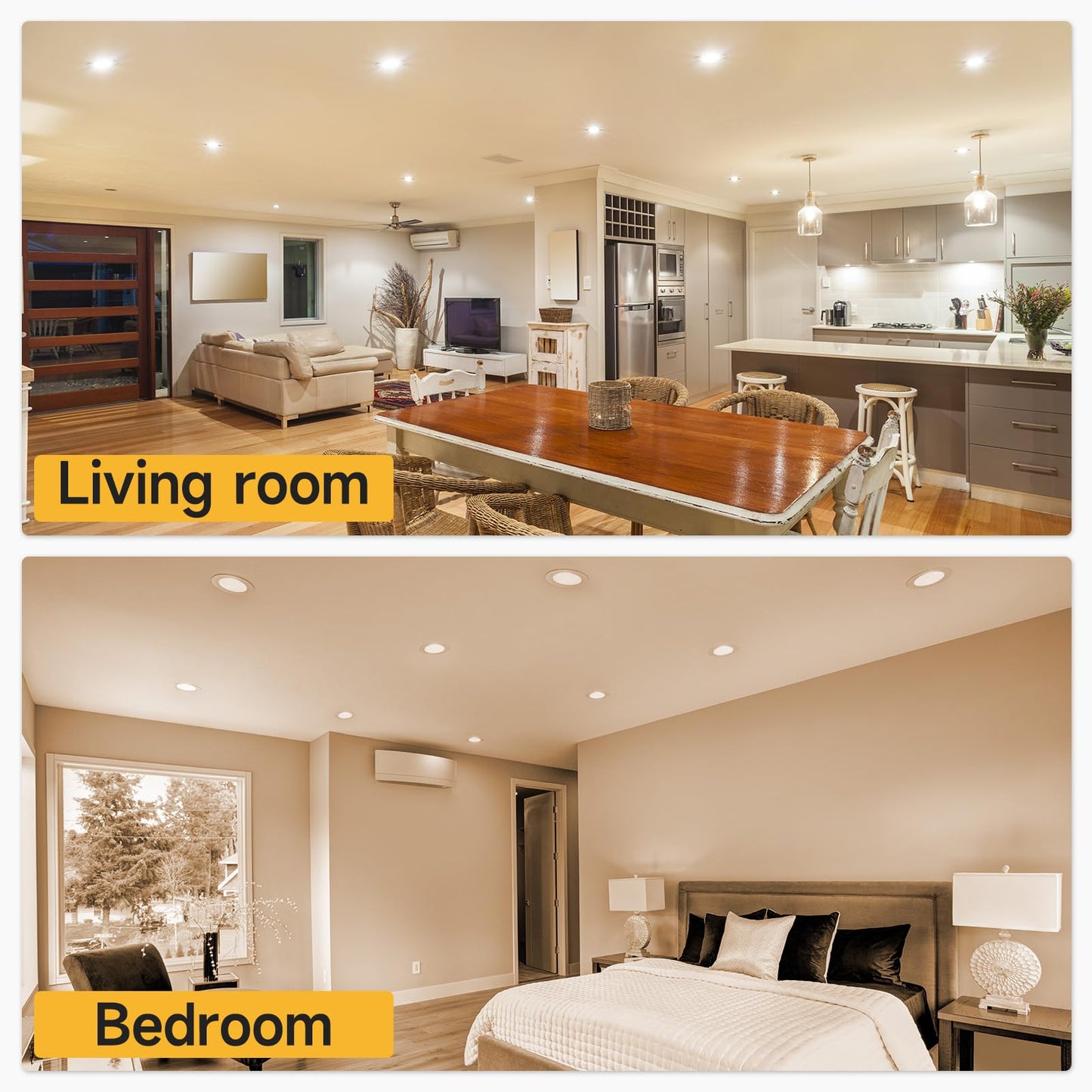 4-Pack SHINESTAR Dimmable LED Recessed Light Bulbs