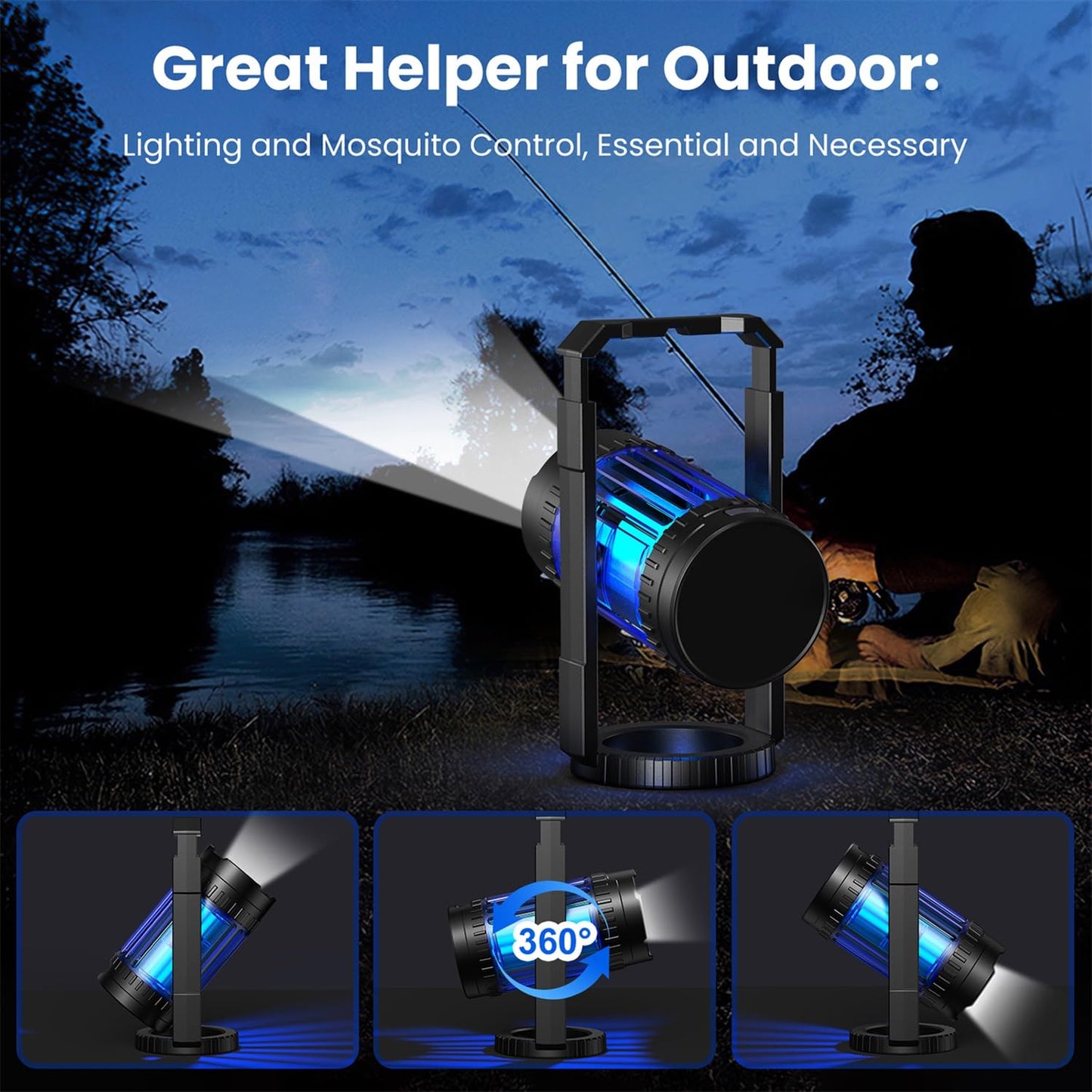Rechargeable Evolpol 4-in-1 Mosquito Zapper