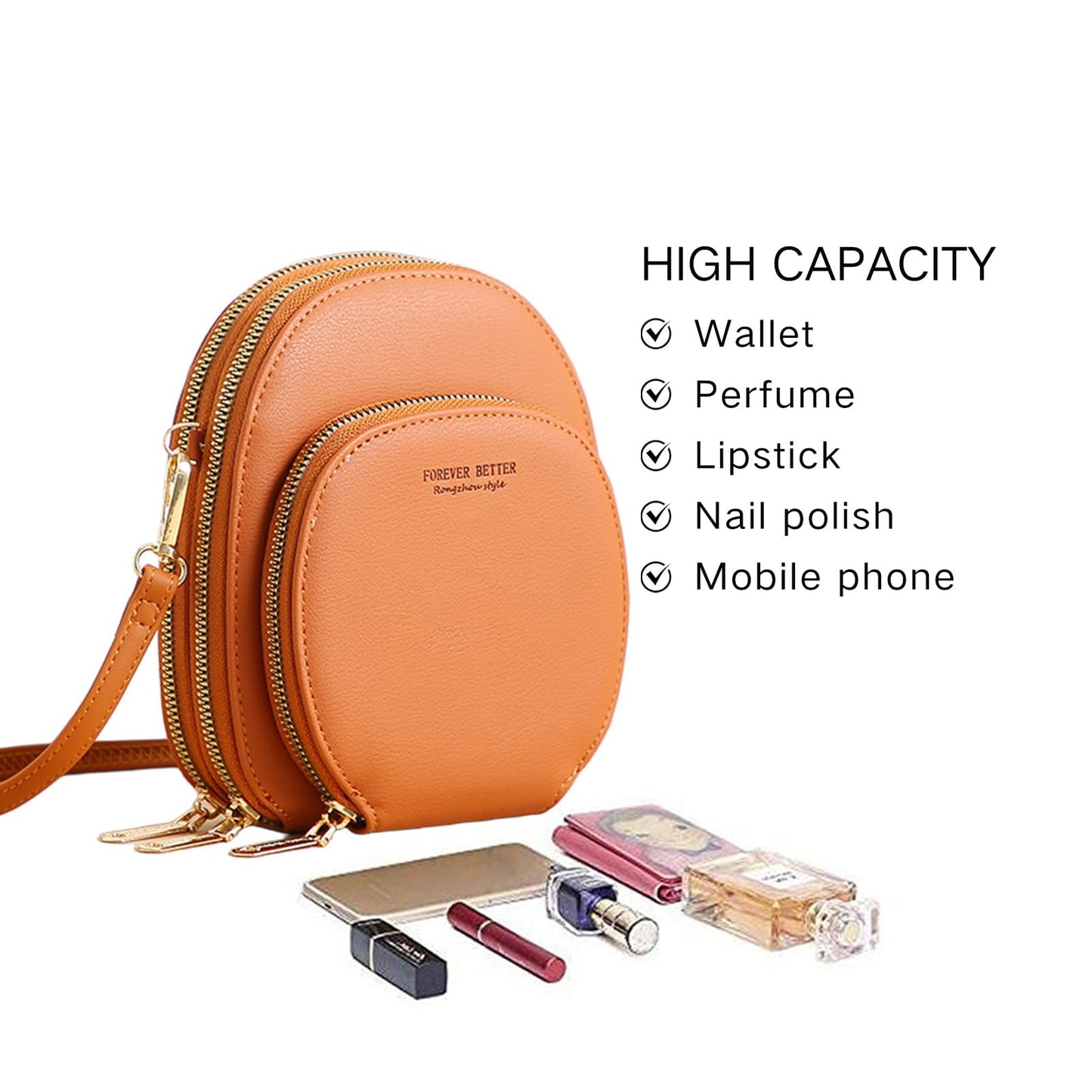 Endaycon Trendy Crossbody Cell Phone Purse Wallet