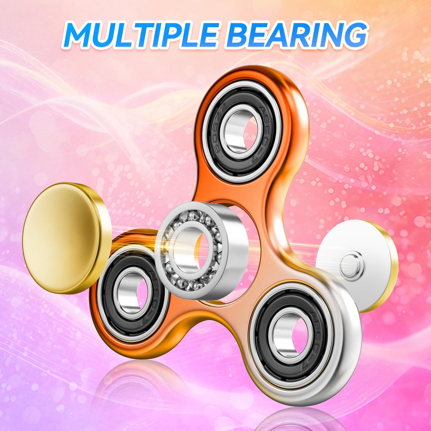 2 Pack Fidget Spinners for Stress Relief