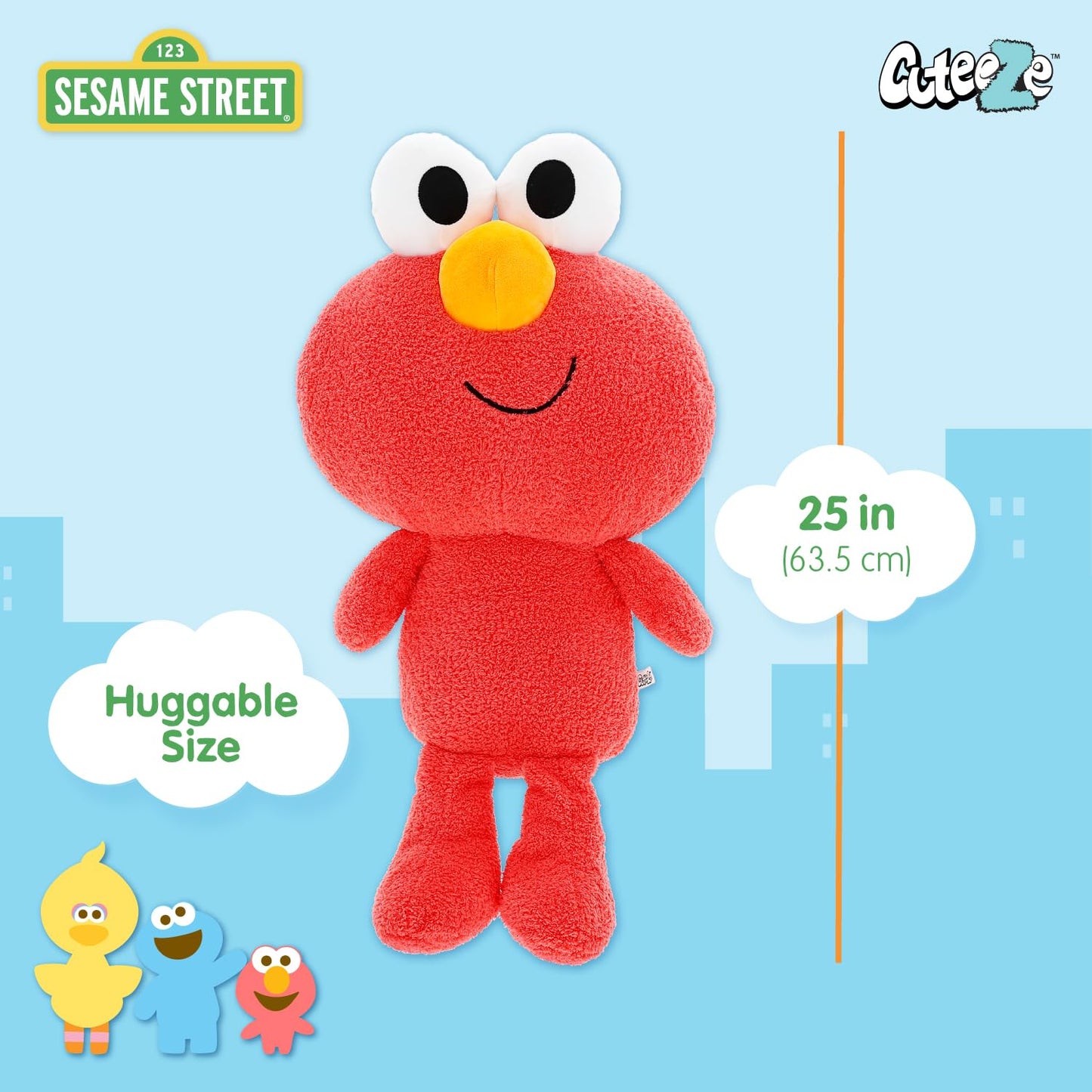 Elmo Jumbo Stuffed Animal for 1 Year Olds