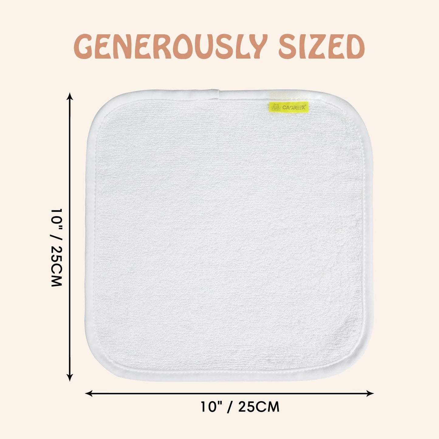 6 Pack Reusable Organic Baby Washcloths