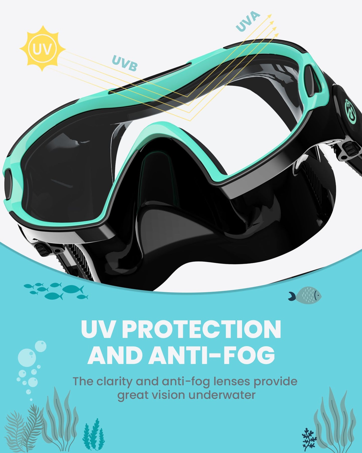 Kids Swim Goggles with Nose Cover by OutdoorMaster
