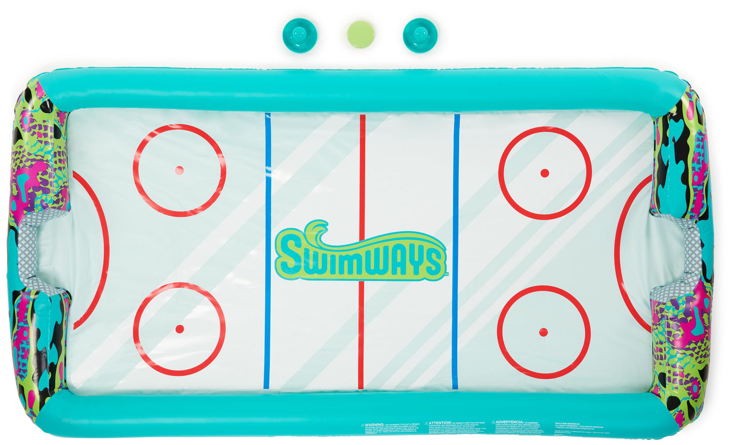 SwimWays Inflatable Water Hockey Pool Game Set