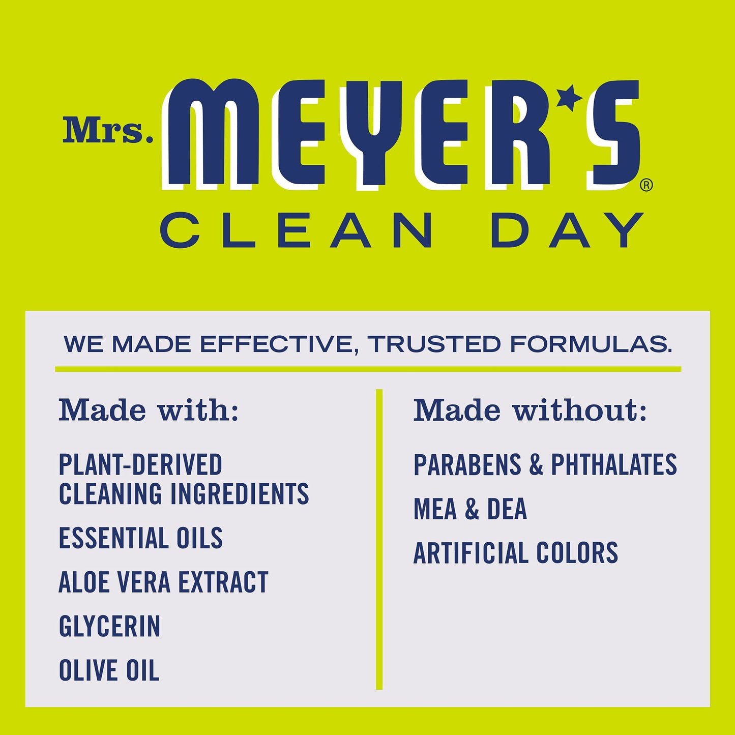 MRS. MEYER'S Hand Soap Refill, Lemon Verbena, 33 oz