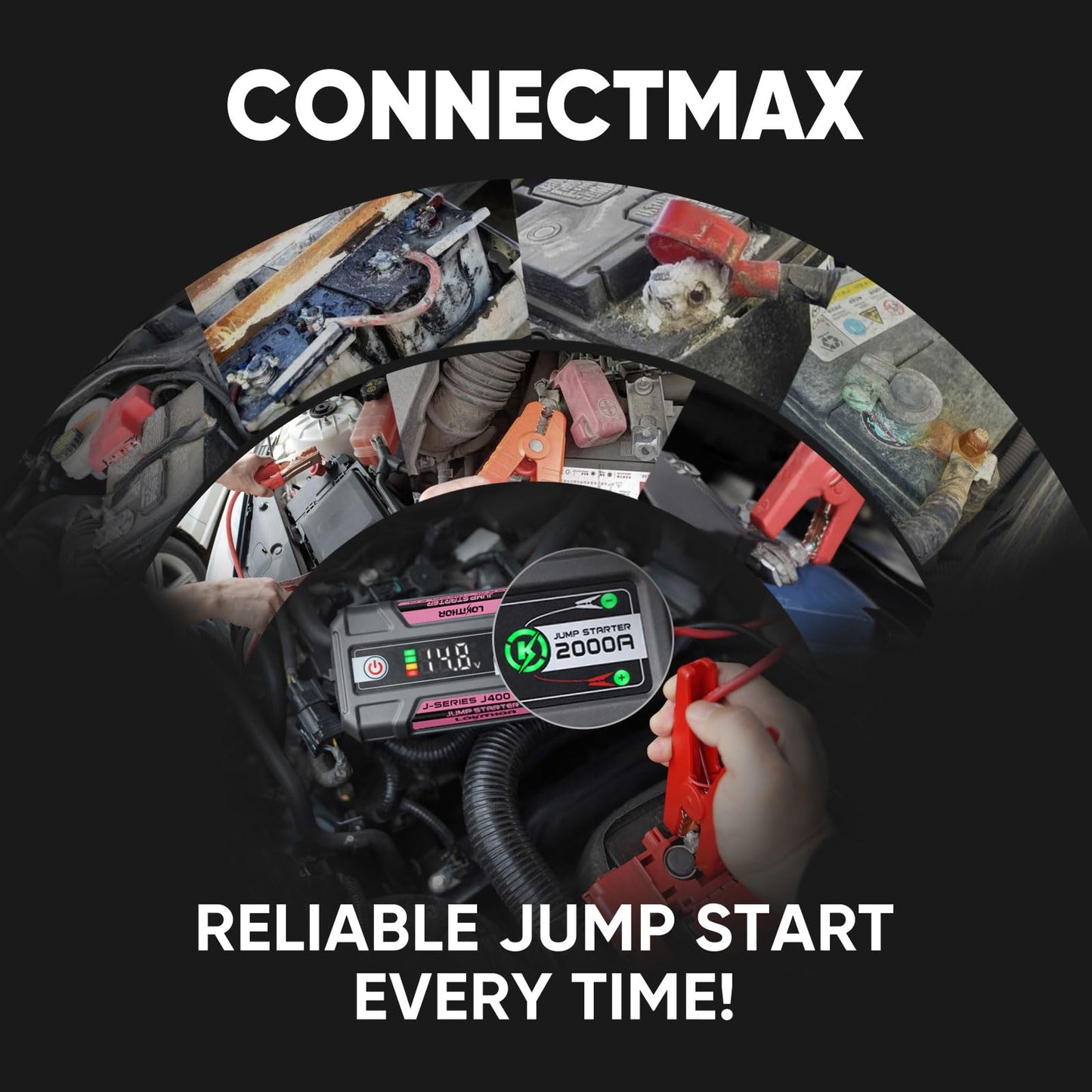 2000A LOKITHOR Jump Starter for Gas & Diesel Engines