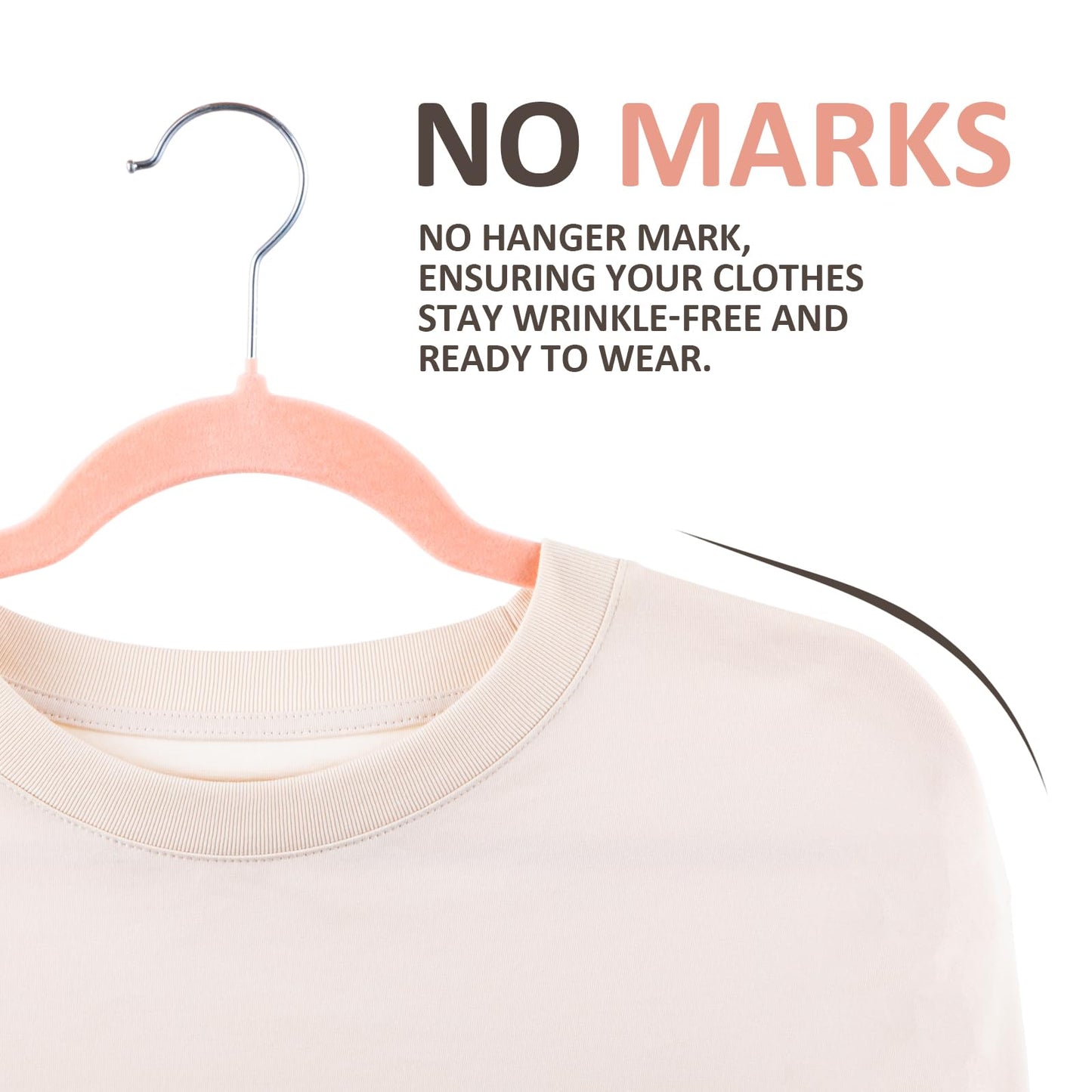 50 Pack Velvet Hangers with 360 Swivel Hook