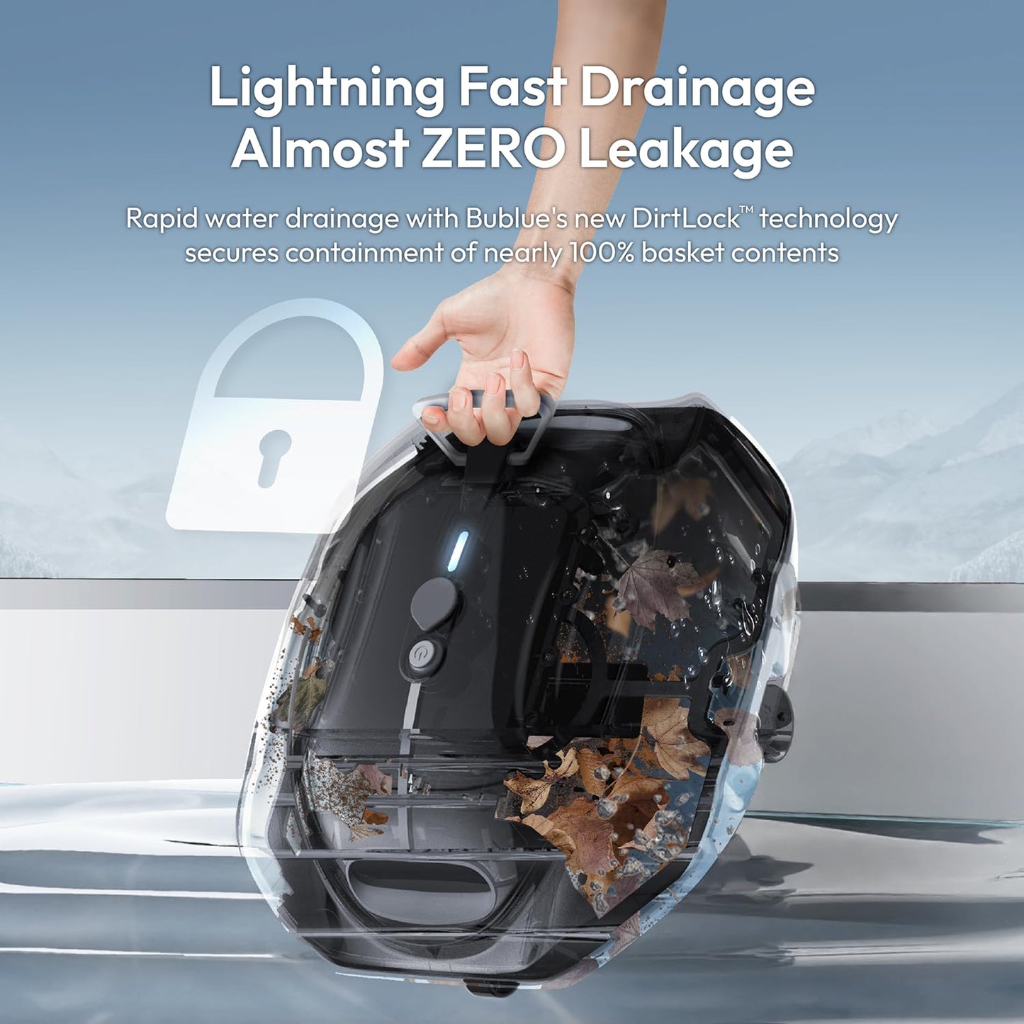 Cordless Robotic Pool Cleaner by BUBLUE