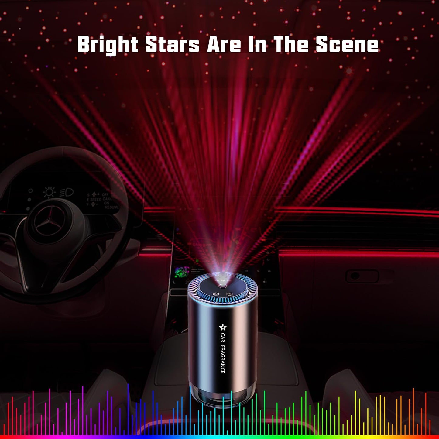 Smart Car Aroma Diffuser with Starry Projection