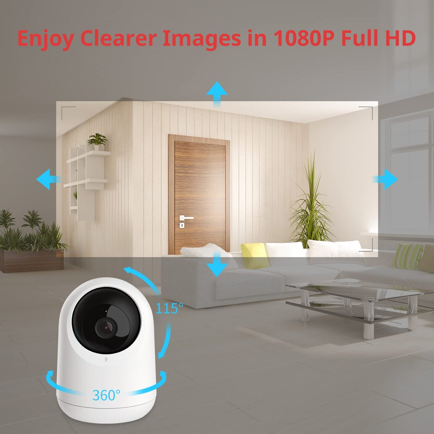 SwitchBot 360° 1080P Smart Baby Monitor Camera