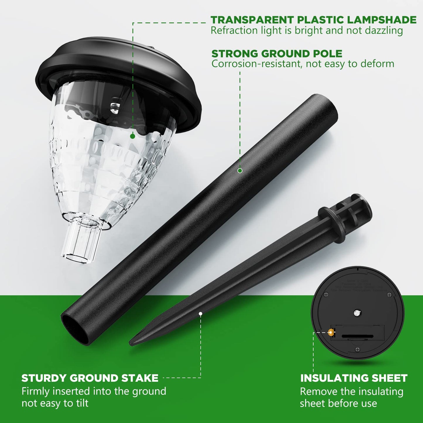 10 Pack URAGO Solar Powered Outdoor Lights