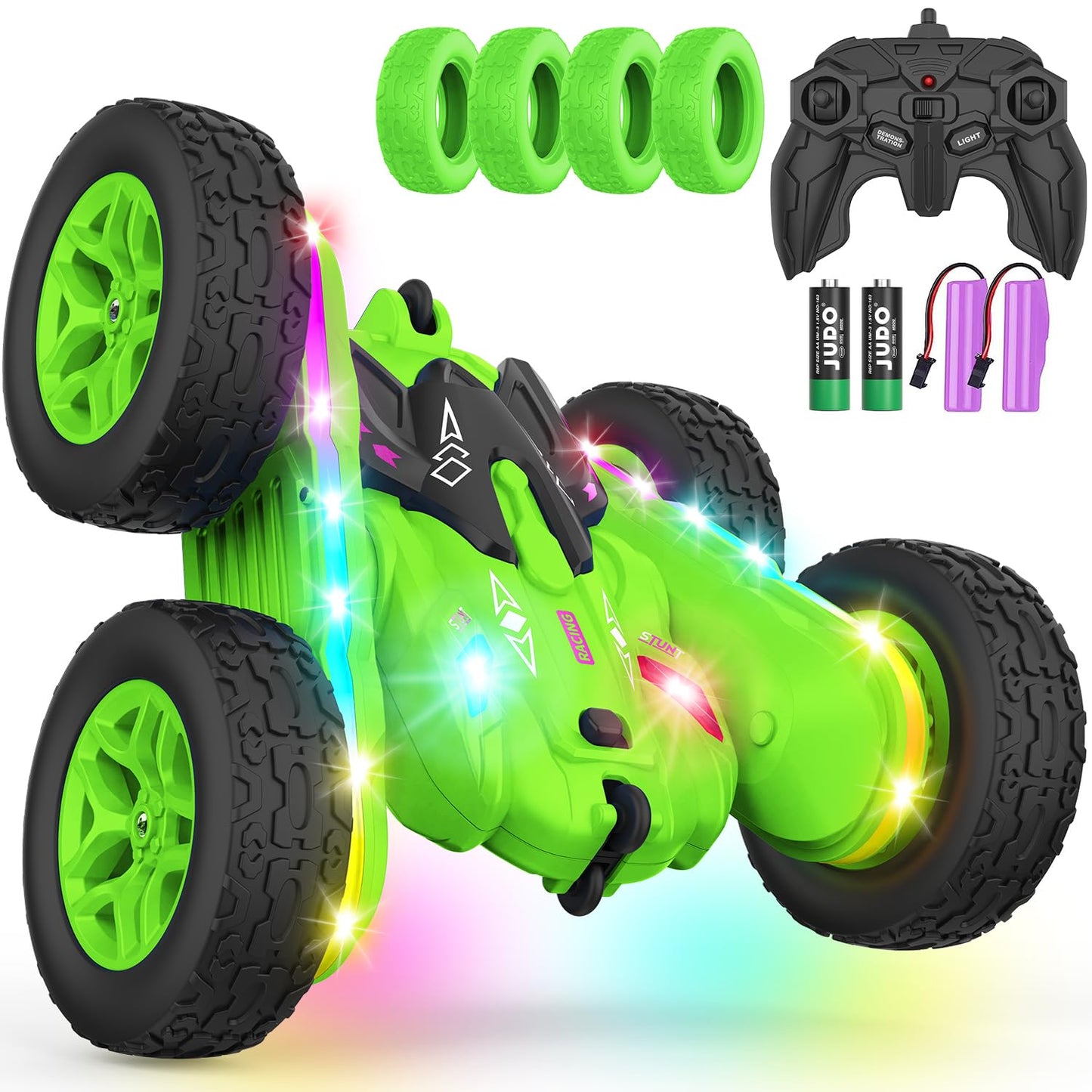 Remote Control Stunt Car with Strip Lights