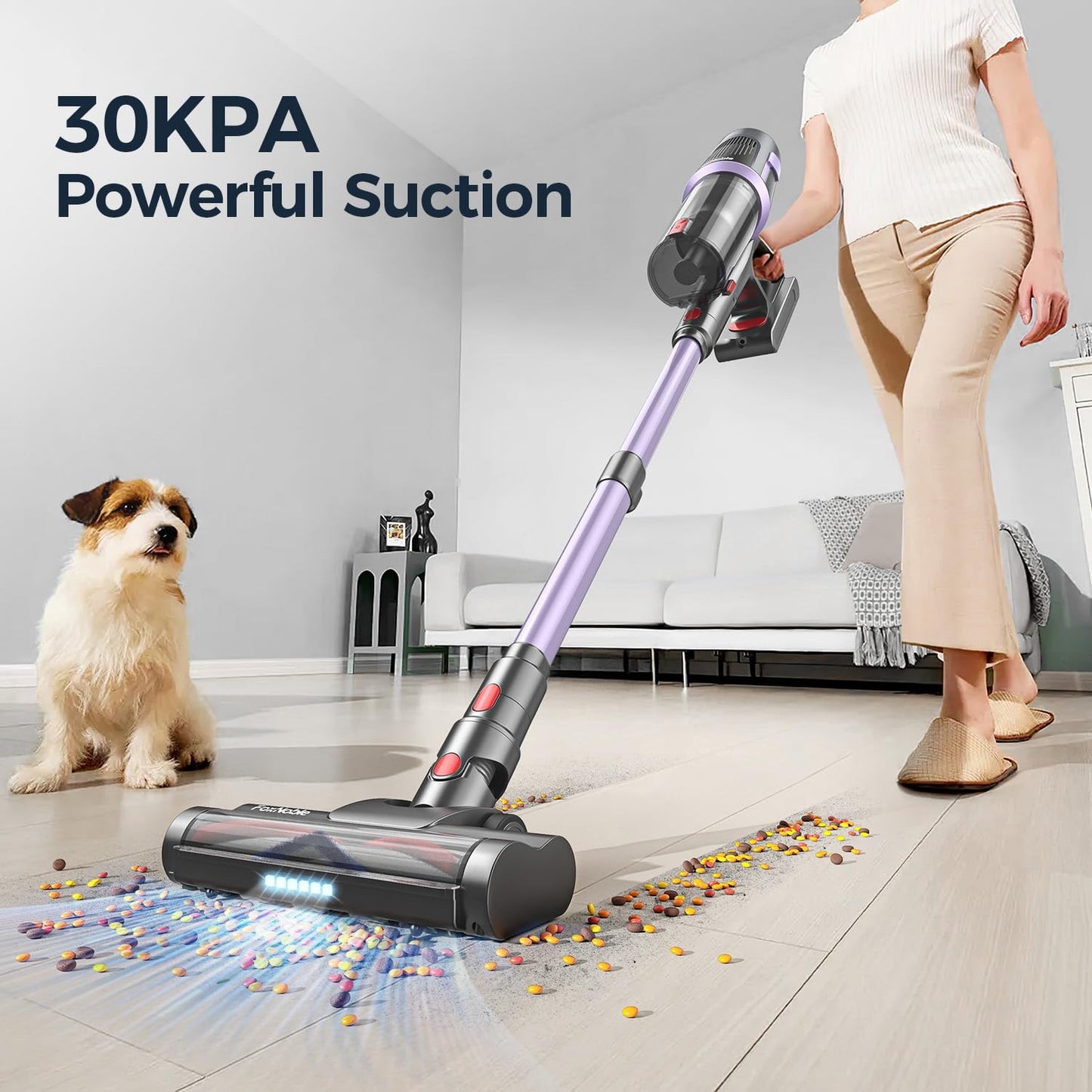 Cordless Stick Vacuum Cleaner for Home & Pets