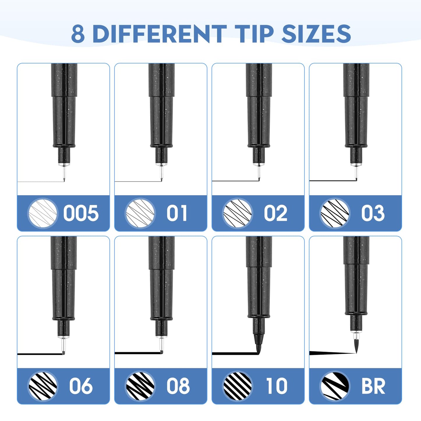 YISAN Micro Fineliner Pens Set for Artists