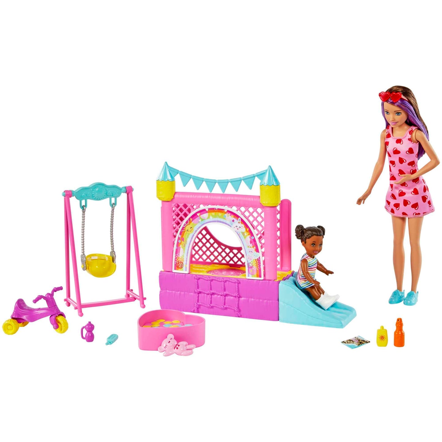 Barbie Skipper Babysitters Playset with Bounce House