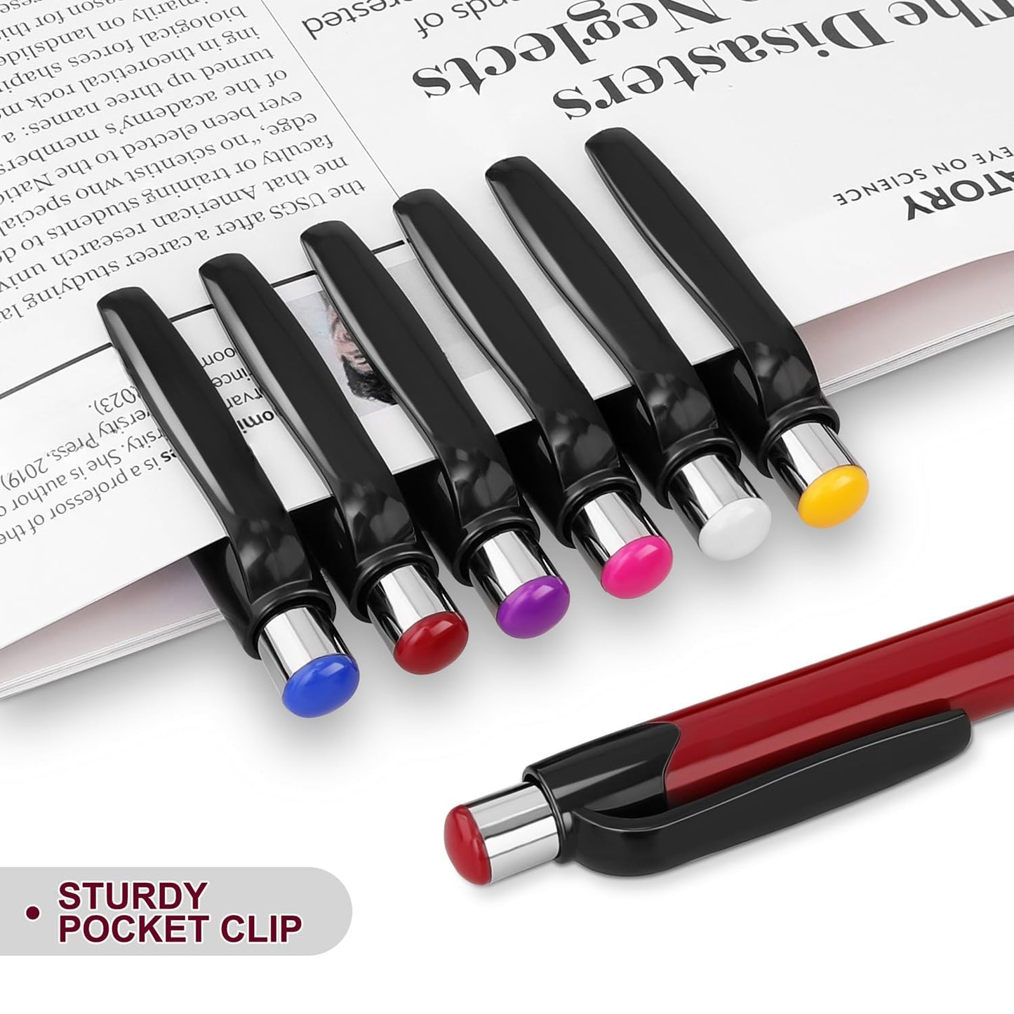 Bulk Retractable Ballpoint Pens 36 Pack Black Ink