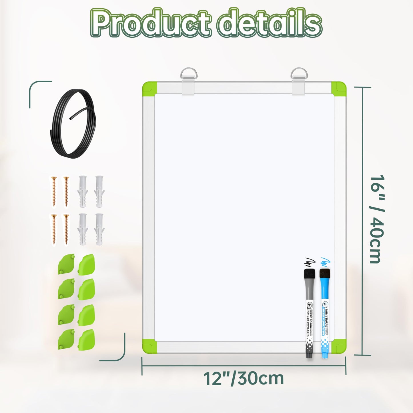Double Sided Dry Erase Whiteboard for Home