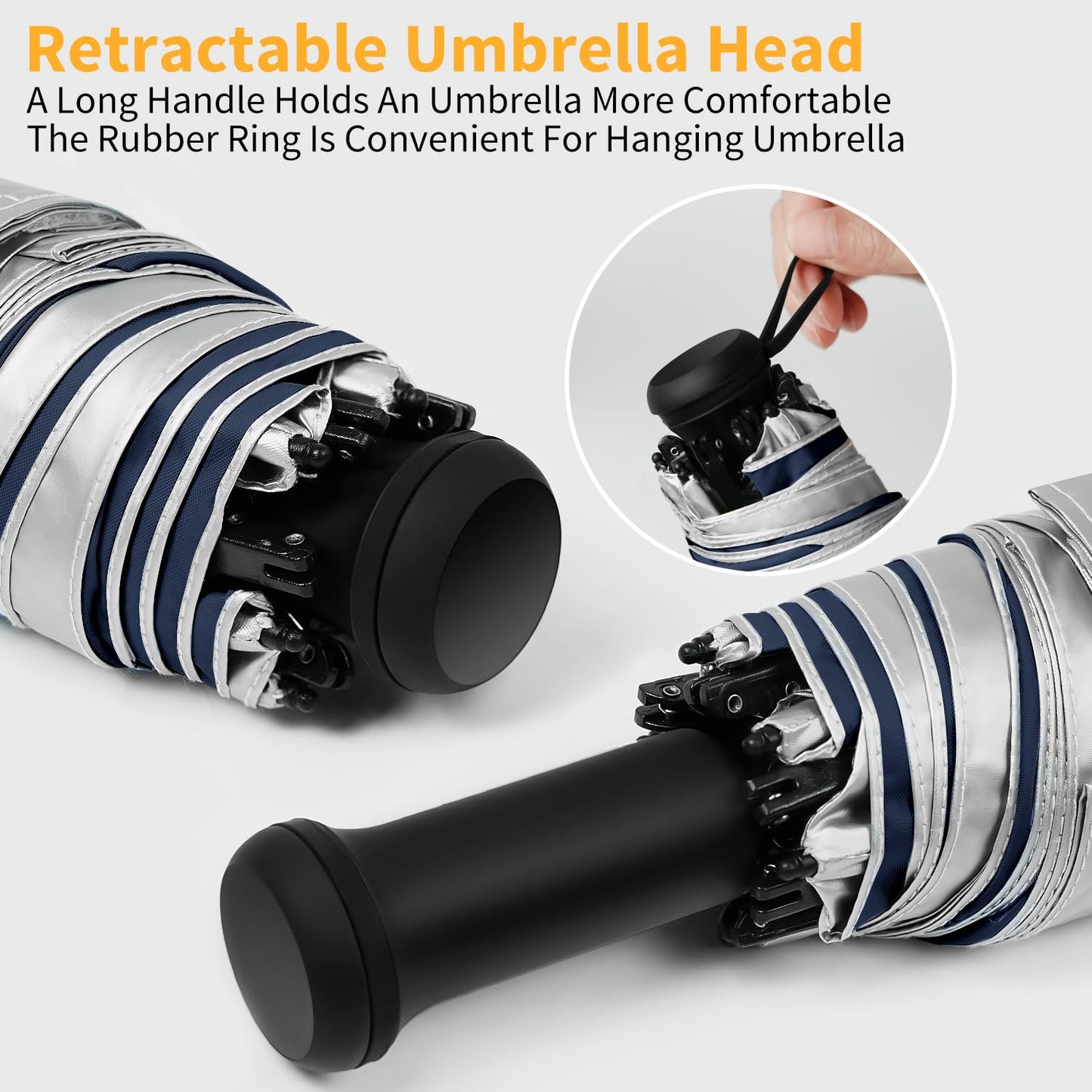 ECOBRELLA Mini Travel Umbrella with Sun Protection