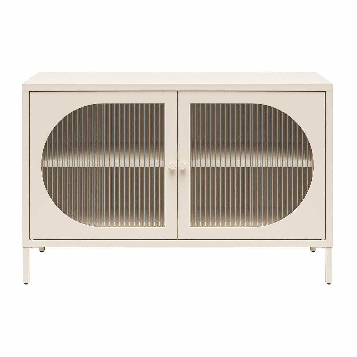 Mr. Kate Luna Fluted Glass Accent Cabinet