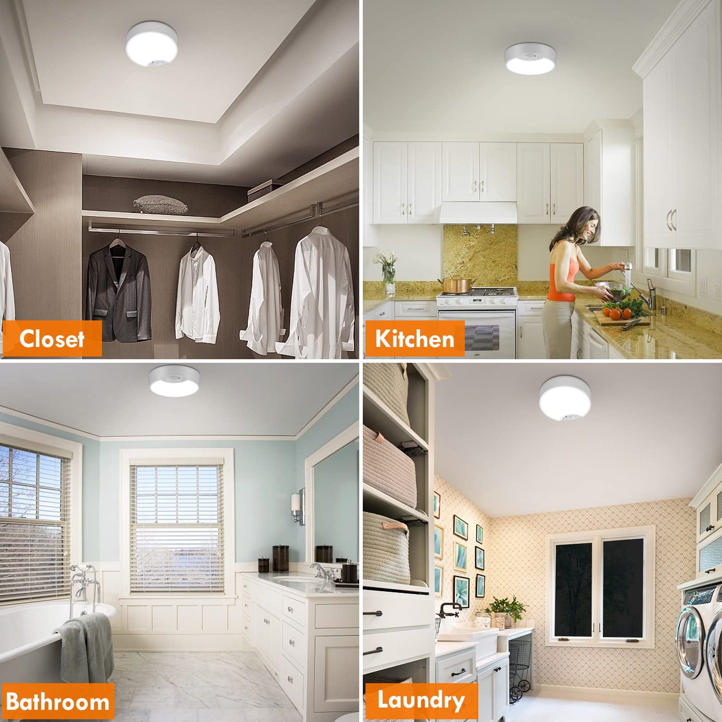 Battery Operated Motion Sensor Ceiling Light