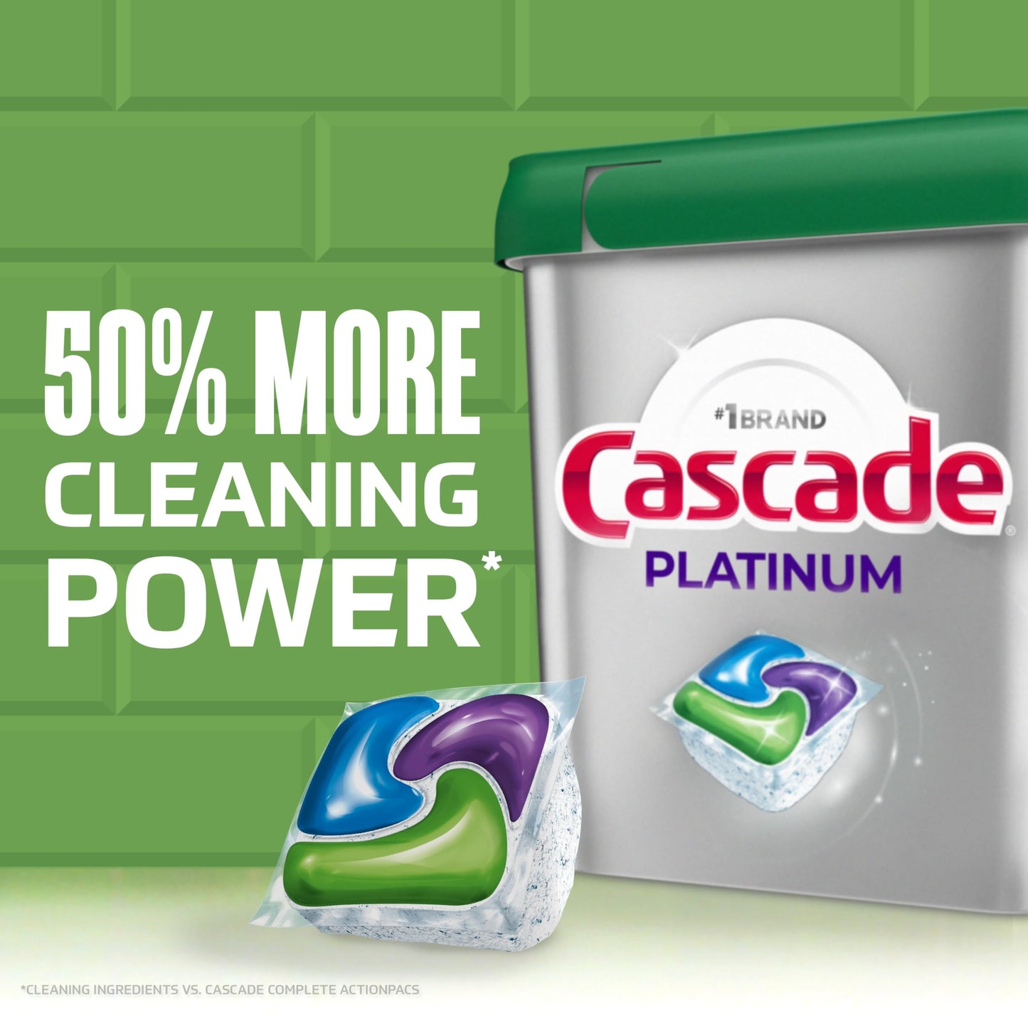 59 Count Cascade Platinum Dishwasher Pods